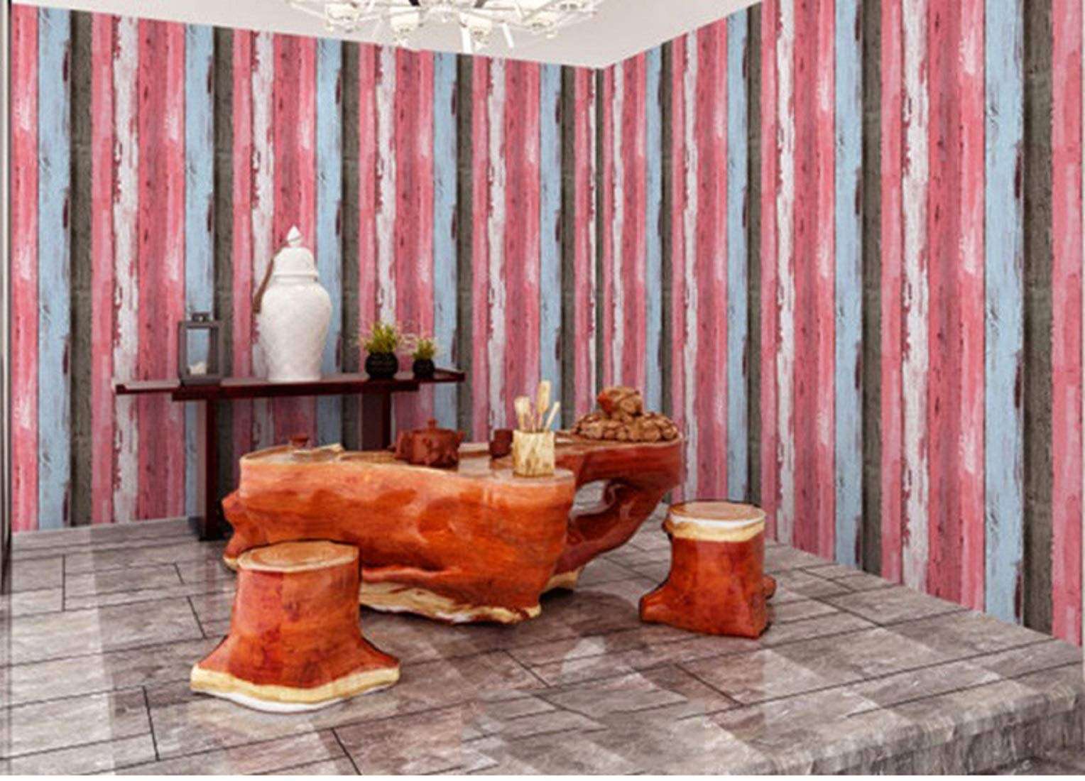 Wood Peel and Stick Wallpaper Vintage Wood Panel Wood Plank Wallpaper Contact Paper for Livingroom Bedroom Kitchen Bathroom (1000 cm * 45 cm ) 4