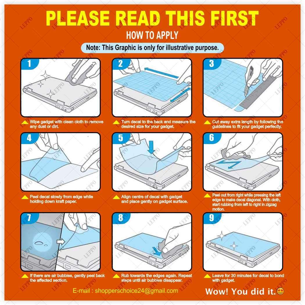 LEPPO Wooden Texture Background Collection Laptop Skin Cover Sticker for Dell, HP, Lenovo, ASUS, Acer, Sony, Toshiba & All Models (Upto 15.6 inch) V-1263 4