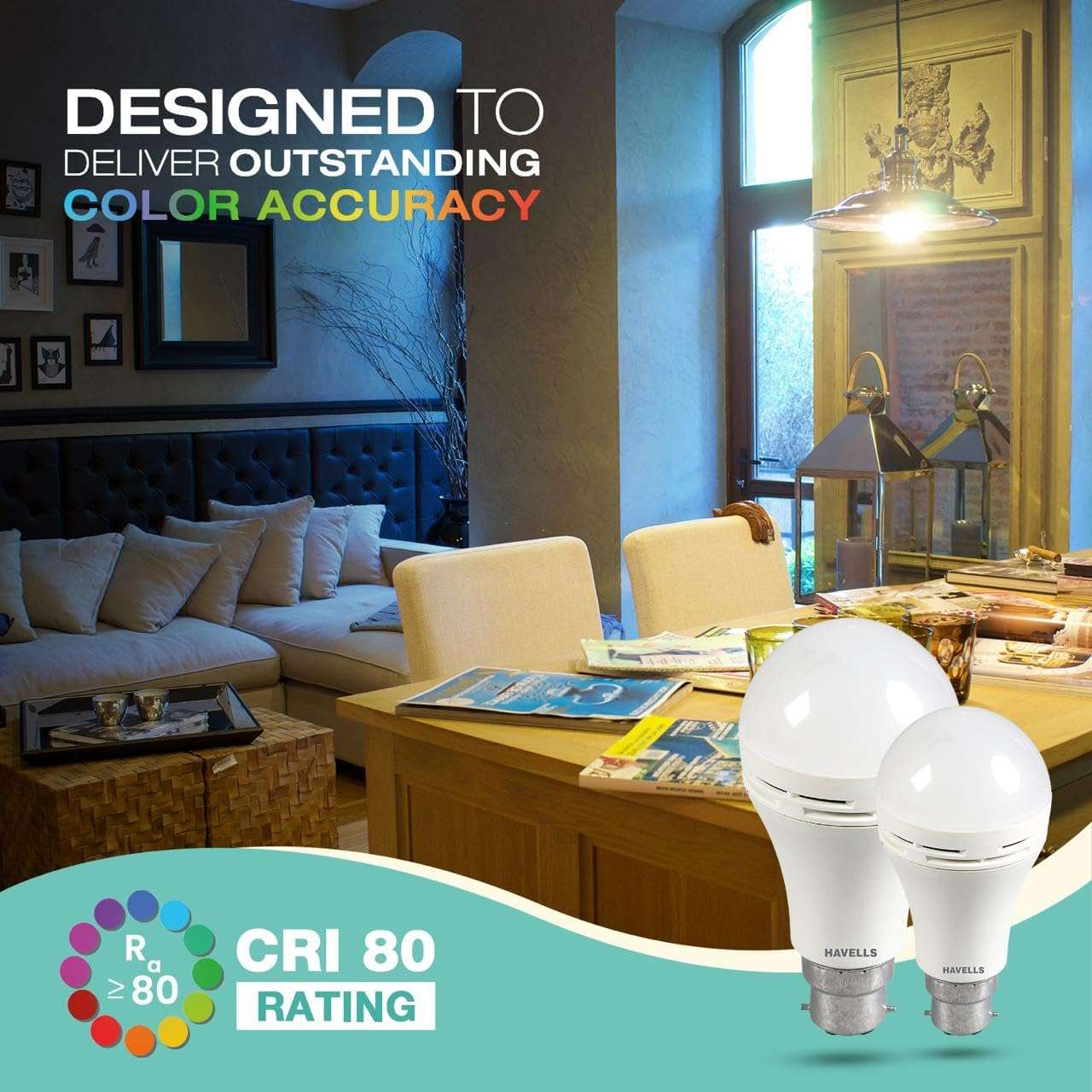 HAVELLS 8.5w LED Emergency Bulb | Shatter Resistant |Cool Day White (6500K) | B22 LED Bulb Base | Inverter Bulb for home,4 Hours battery back up| Li-ion Battery | Over charging Protection (PACK OF 2) 4