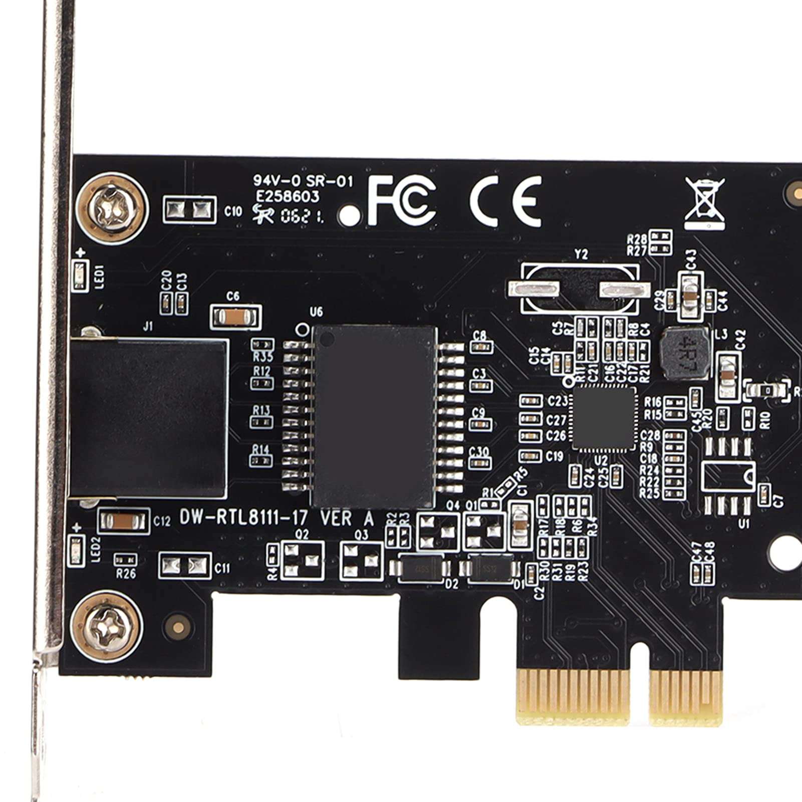 PCIE Network Card PCI Express Gigabit Ethernet Card, LAN External Interface Fast Ethernet 1000Mbps Transmission Rate, Ethernet Adapter Computer Accessories 5