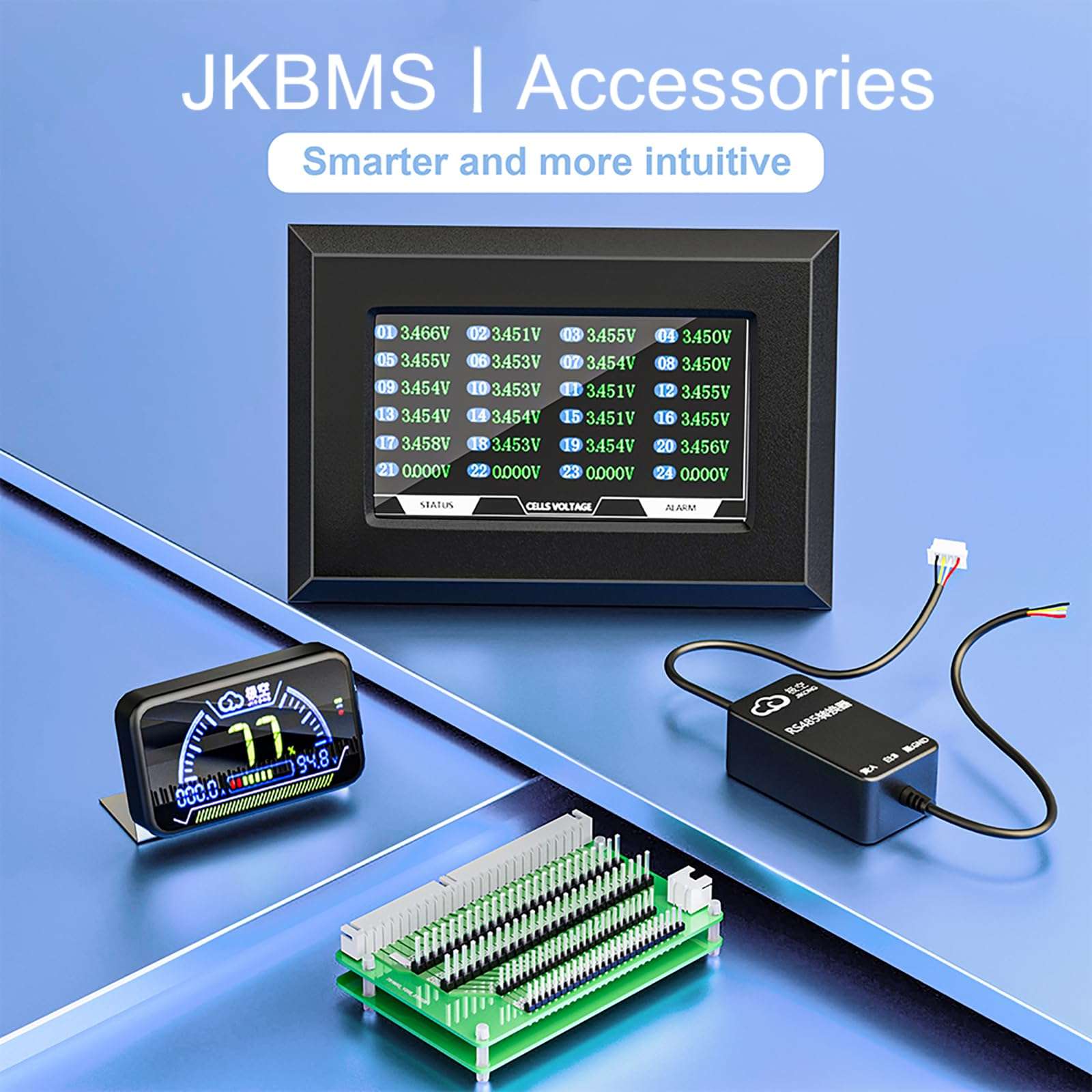 JKBMS Battery Equalizer RS485 Converter - USB to RS485, UART, CAN Module - Smart BMS Accessory for Battery Protection 4