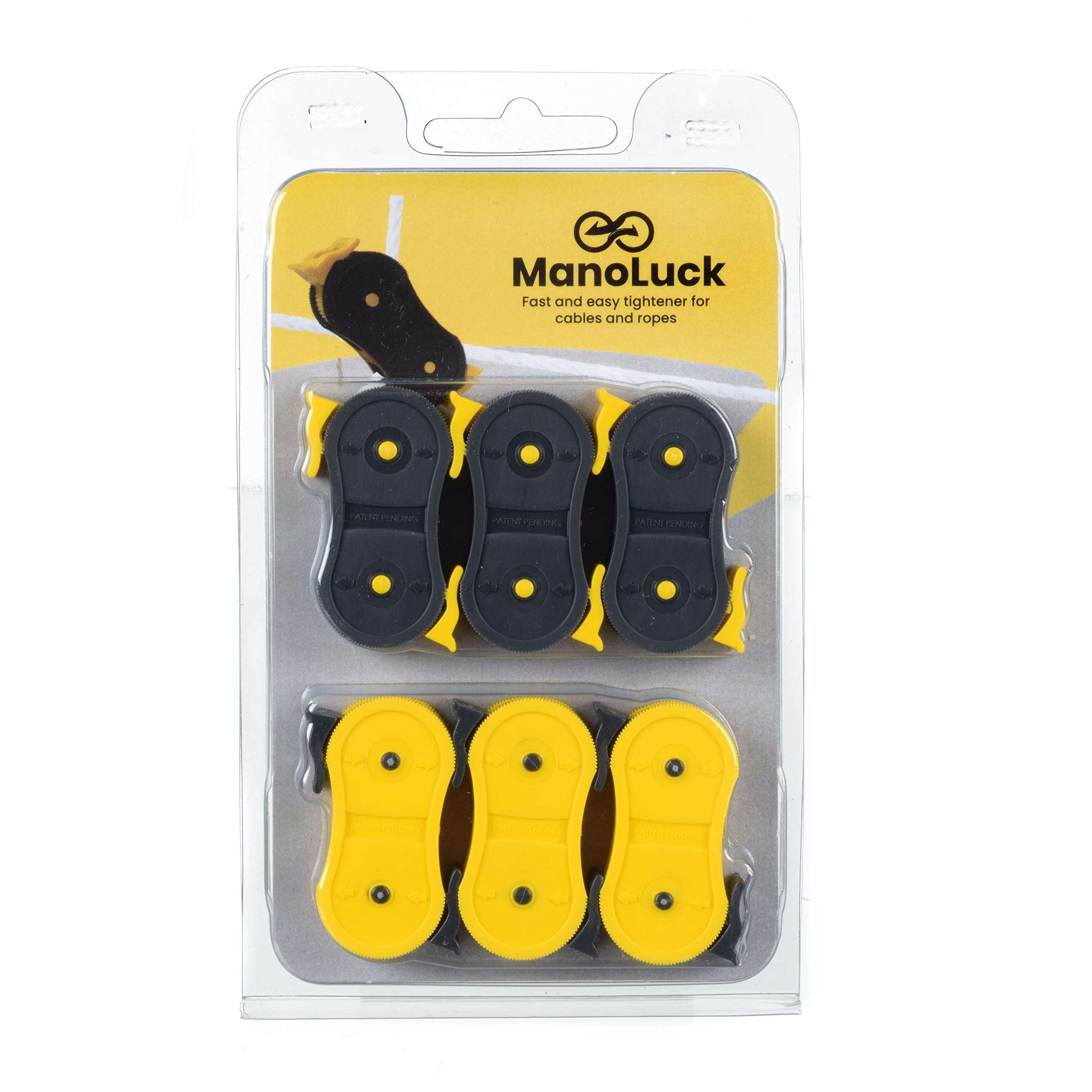 Rope Tie Down Quick Release Cord Tensioner Guyline ﻿Tightener Lock ﻿With Tightening Mechanism Fits For Tents, Packages, Car Trunk, Bike, Kayak and ﻿Clothes Line 1