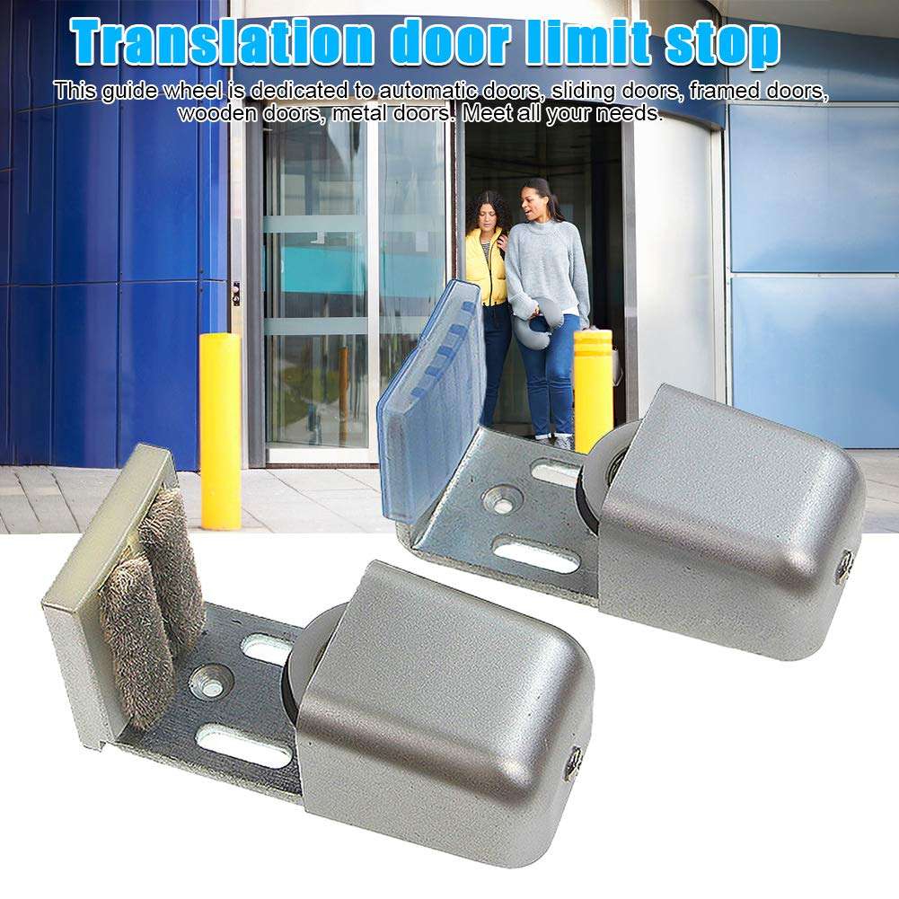 Sliding Door Track,Door Floor Guide,Sliding Barn Door,Door Track,Automatic Door Accessories,Adjustable Floor Guide Wall,Bottom Floor Guide for Sliding Barn Door Hardware,Steel 6