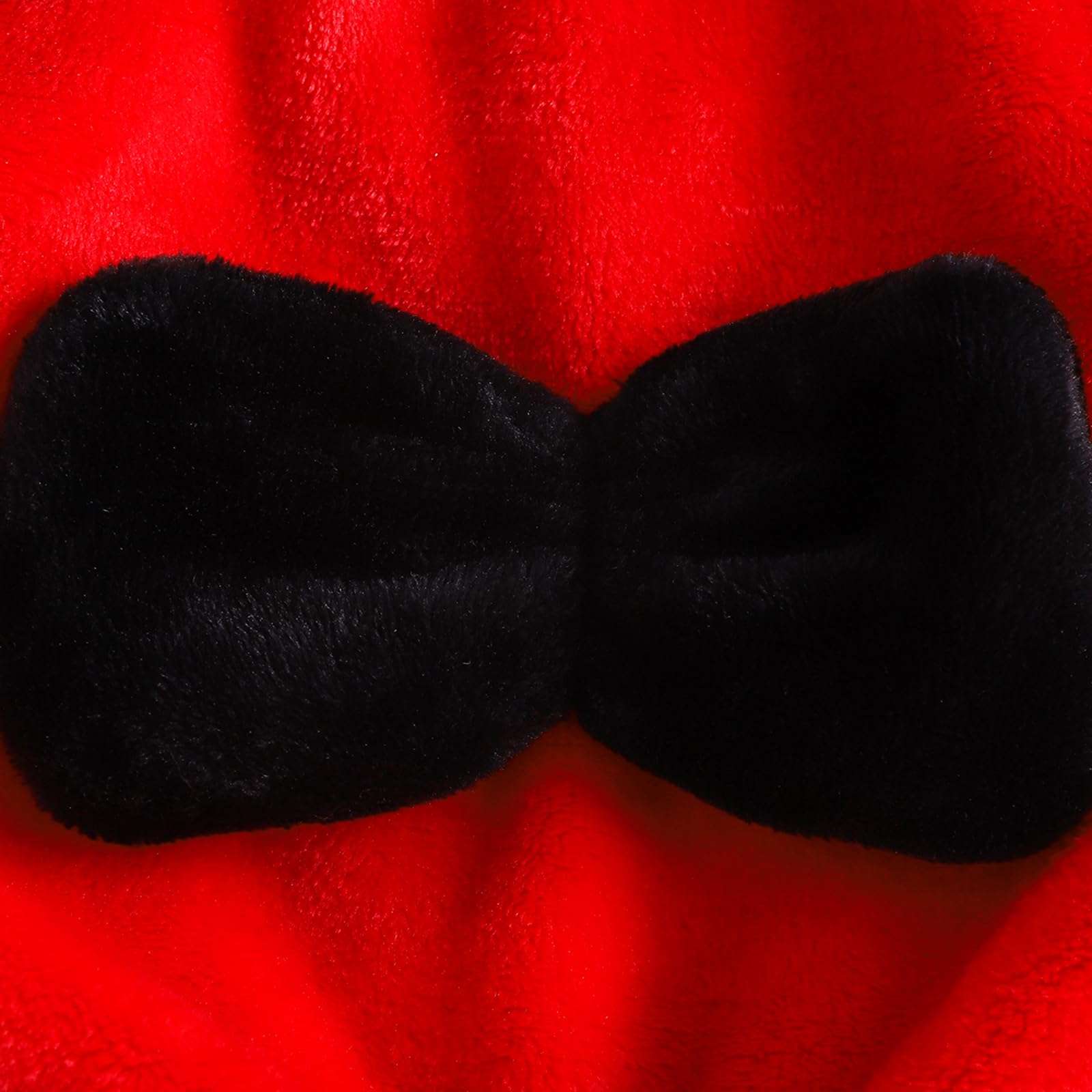 Licupiee Infant Boy Girl Halloween Animal Costume Newborn Baby Flannel Hooded Rompers Fall Winter Long Sleeve Fleece Bodysuit (Standard, 3-6 Months, Red Ladybug) 4