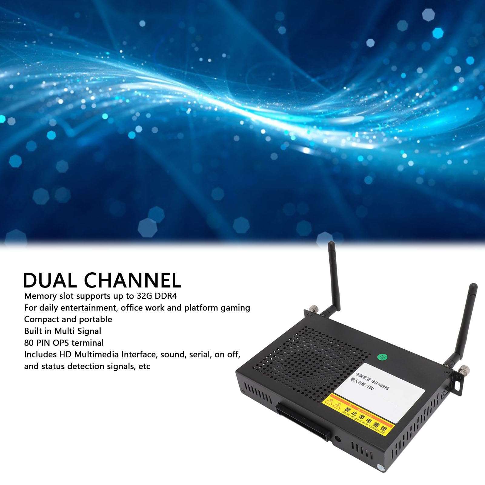 Small PC, DDR4 8GB, 256GB SSD Mini PC Desktop Computer, 12th 13th Gen Mobile Processor OPS Computer Built in Industrial Control Small Desktop Computer (CPU for I7 1355U 5