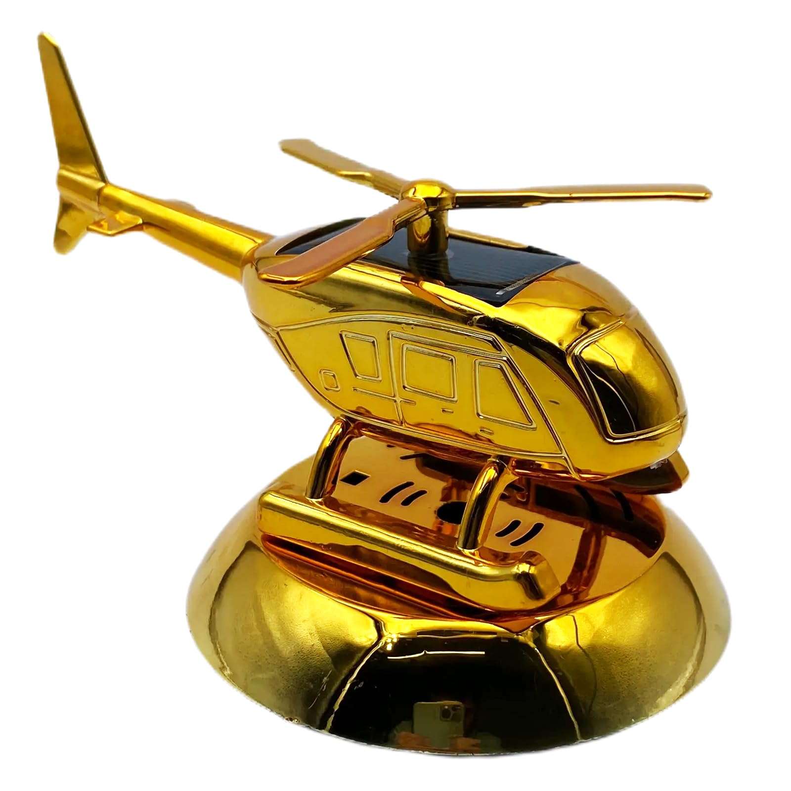 Look&Took Car Desk Board Solar Power Mini Helicopter Air Freshener With Perfume Pouch For Toyota Yaris VX CVT 2