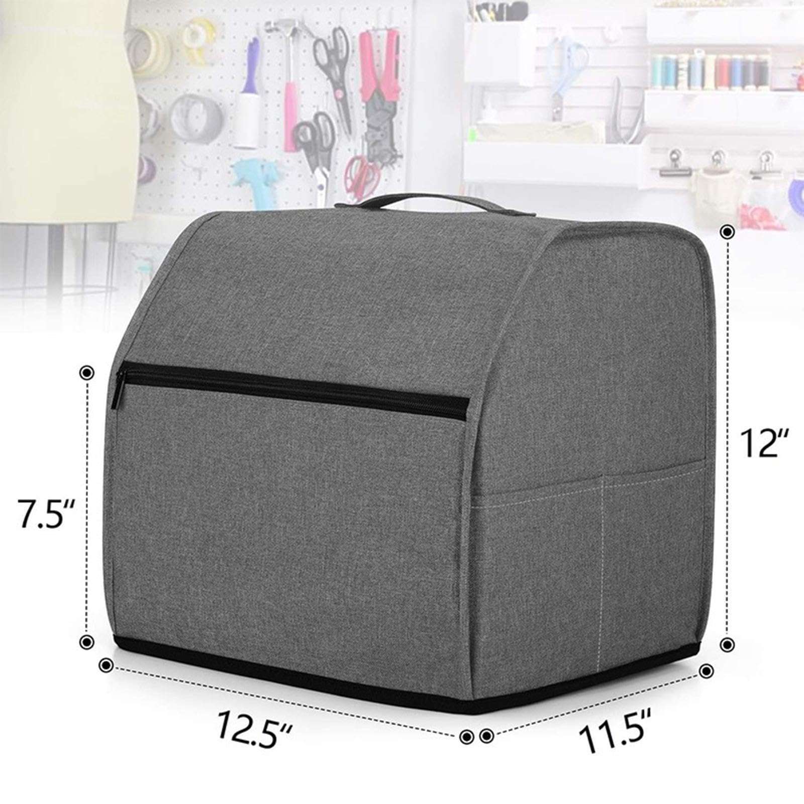 Sewing Machine Cover for Most Standard Machines with Top Handle with Pockets|Crafts | Sewing | Sewing Machine Accessories |1 Sewing Machine Cover 3