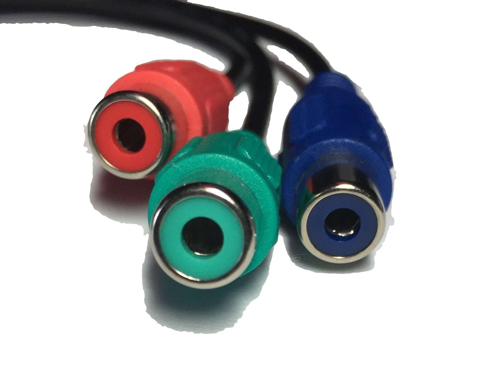 Kyper 7-Pin S-Video to HDTV / 3 RCA RGB (Red, Blue, & Green) Component HDTV Video Cable 4