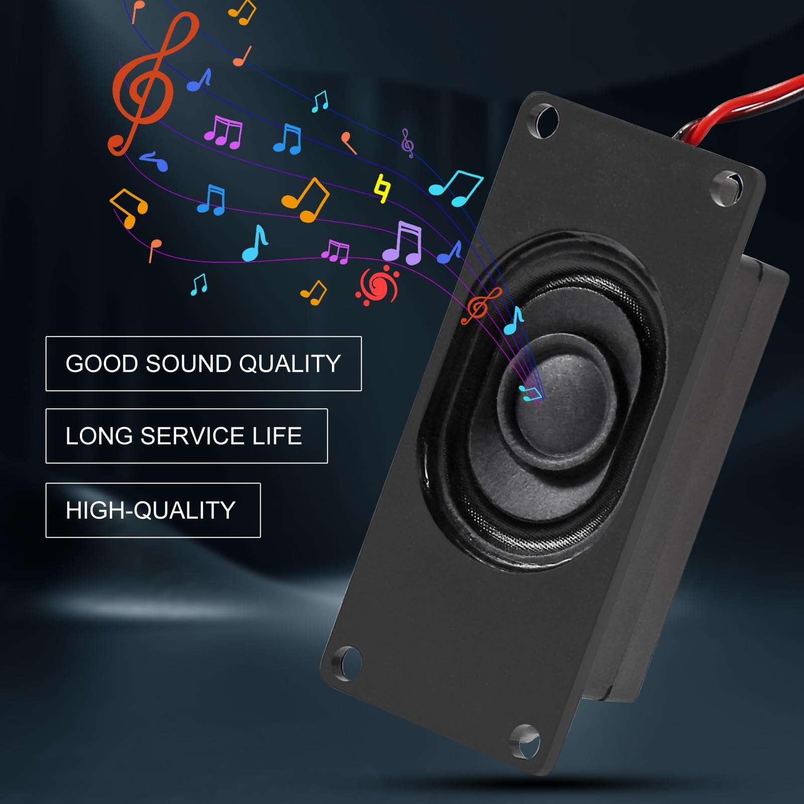 XIITIA 6pcs Speakers 3 Watt 4 Ohm Mini Speaker 4ohm 3w Loundspeaker Micro Speaker with 2.54mm Dupont Interface Compatible with Small Electronic Projects 6