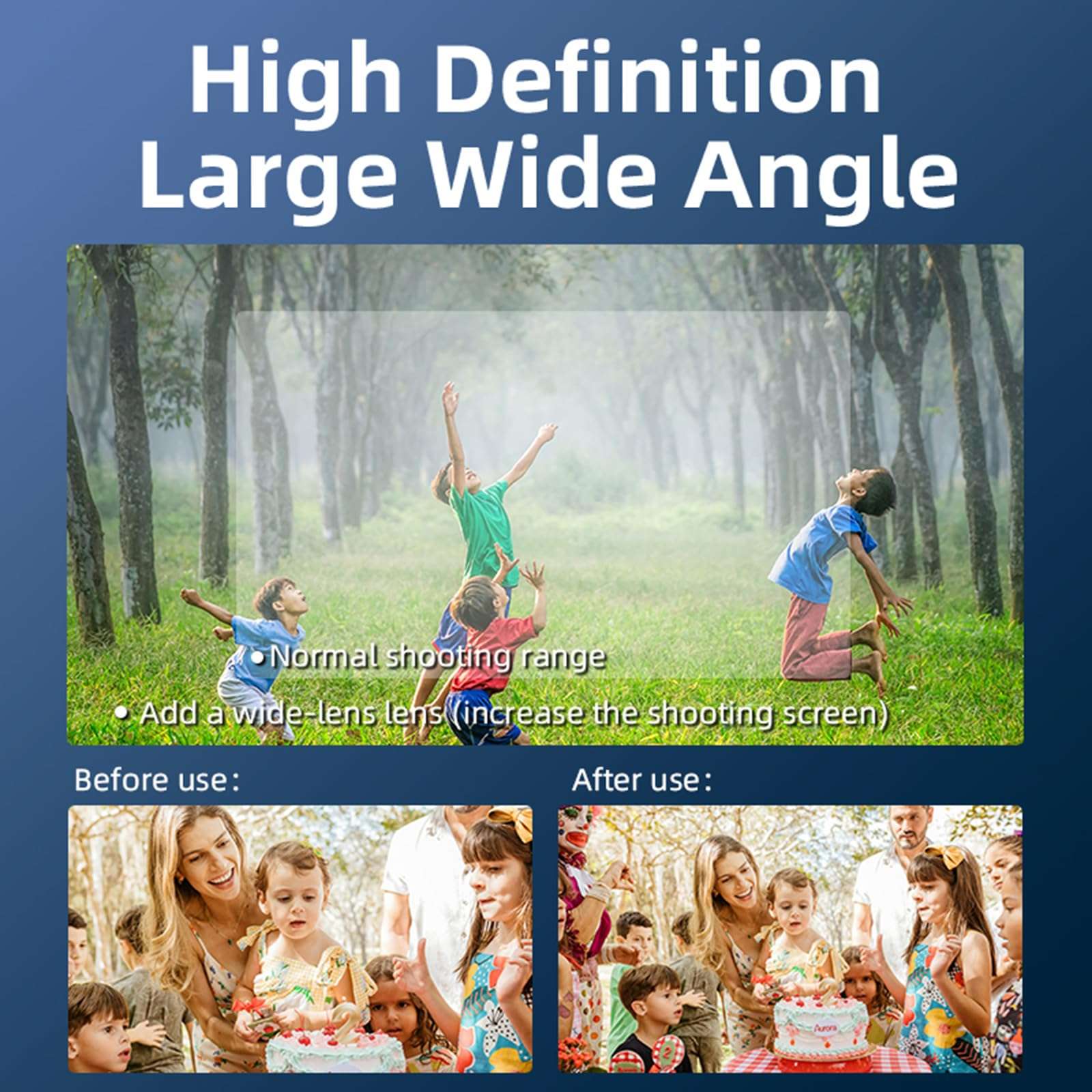 External Wide-angle Lens 0.72X 112 Degrees Magnetic Wide Angle Lens For Pocket 3 Camera Gimbal Accessories Magnetic Camera Lens Attachment 6