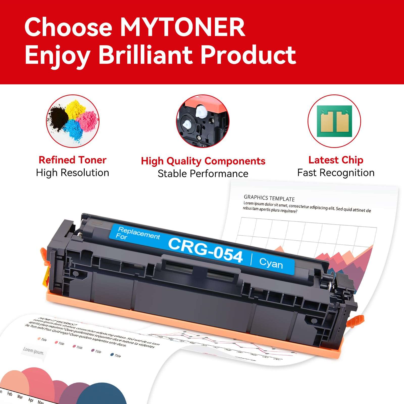 MYTONER Compatible with Ribbon Cartridge Replacement for RC700BR RC-700BR SP700 SP-700 SP712 SP 712 MD SP742 POS Printer Ribbon(Black Red, 6-Pack) 2