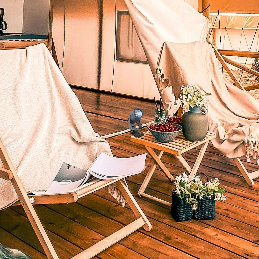 Kiven Battery Operated Spotlight with Remote,LED COB Spotlight Mini Handheld Sized Portable Outdoor Flashlight Waterproof Adjustable Zoomable Accessories/Supplies for Camping-1 Pack（3000k) 6