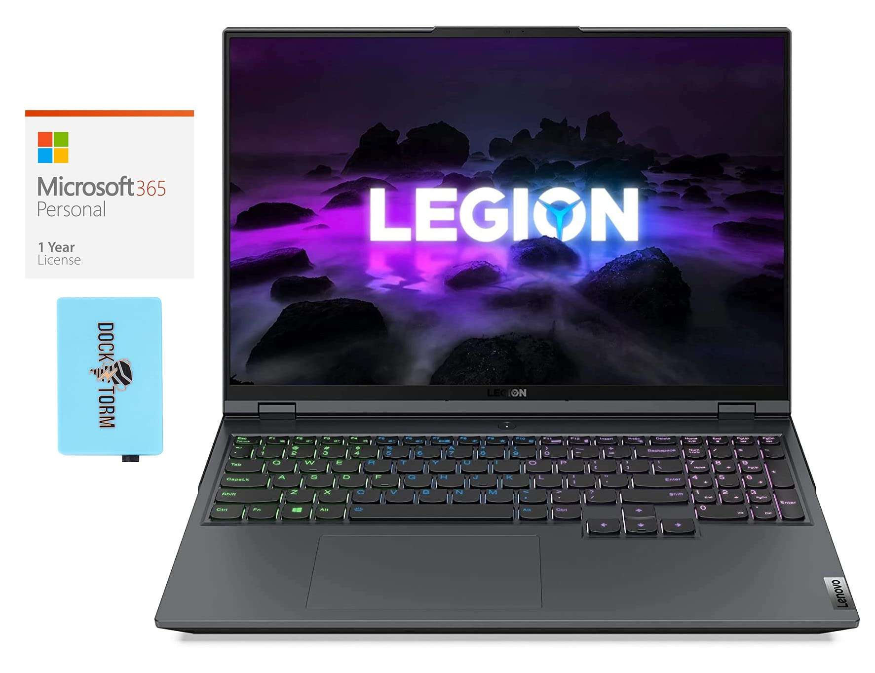 Lenovo Legion 5 Pro 16ITH6 Gaming & Entertainment Laptop (Intel i7-11800H 8-Core, 64GB RAM, 512GB PCIe SSD, RTX 3050, 16.0" 165Hz Win 11 Home) with MS 365 Personal, Hub