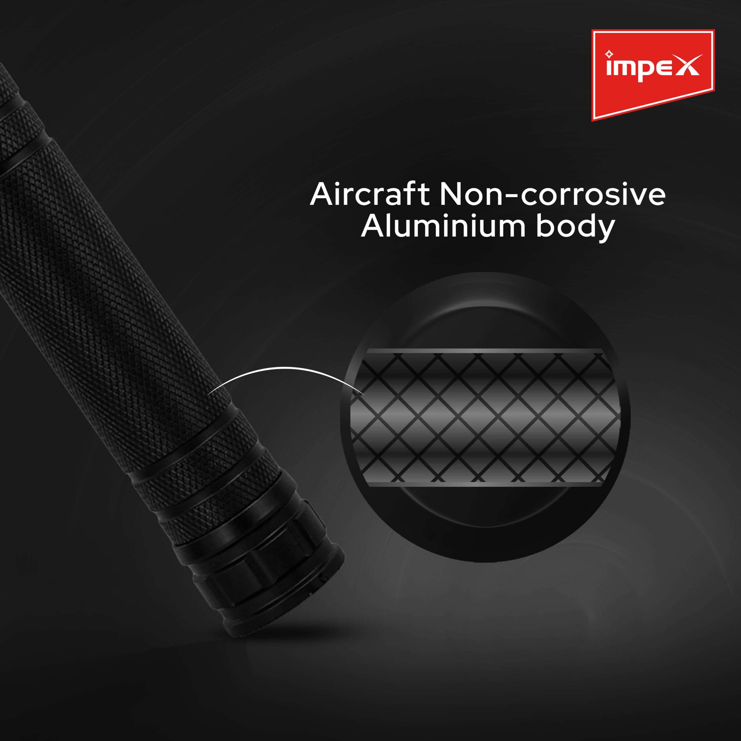 Impex Rechargeable 20W Laser LED Flashlight with 5 Mode Lighting | Unique Zoom Function | 2000 M Range | Torch Light | 3000 mAh Battery | 1 Year Warranty | Hunter Z2 6