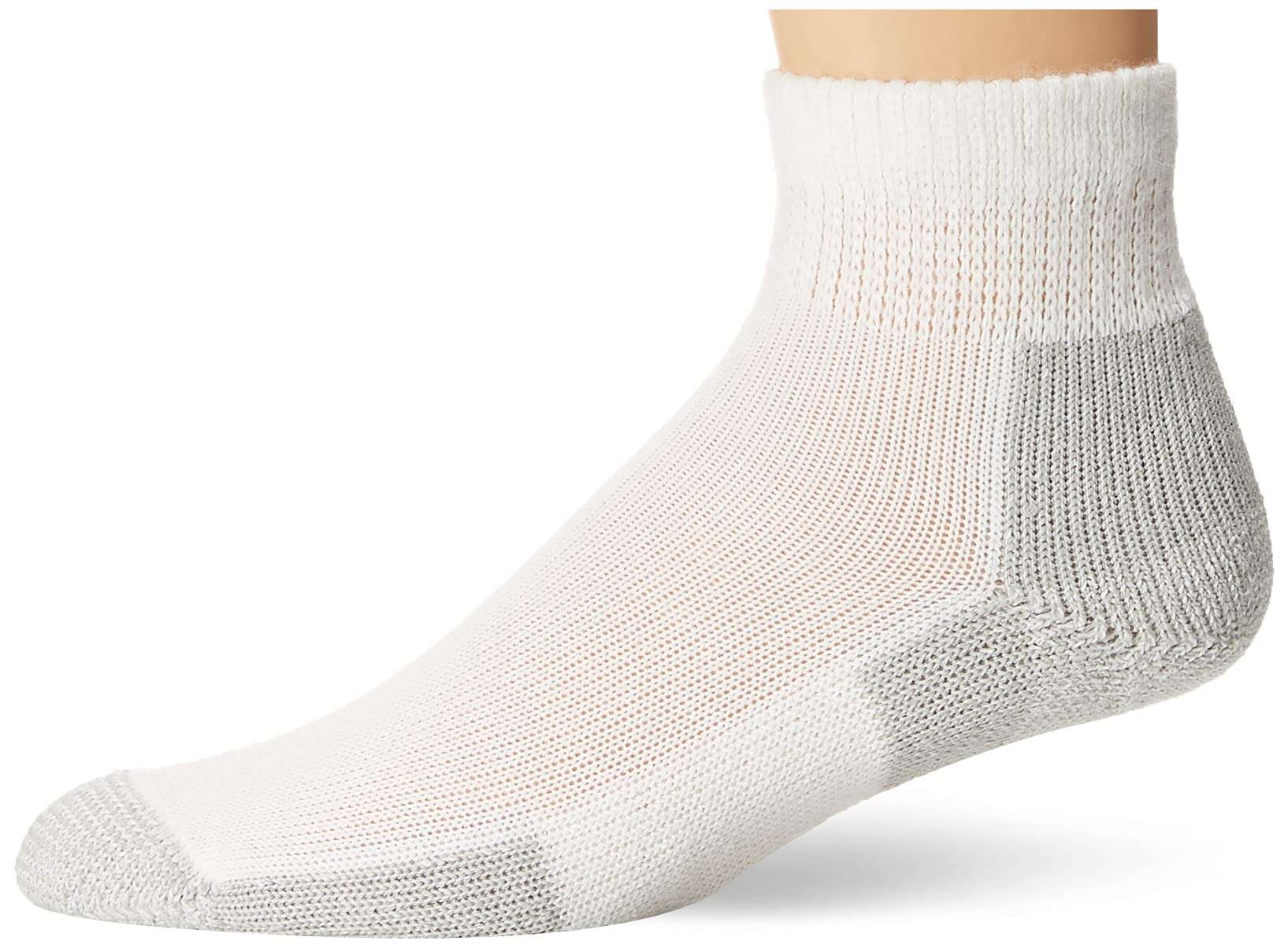 Thorlos Unisex-Adult JMX Maximum Cushion Ankle Running Socks, White, Medium 1