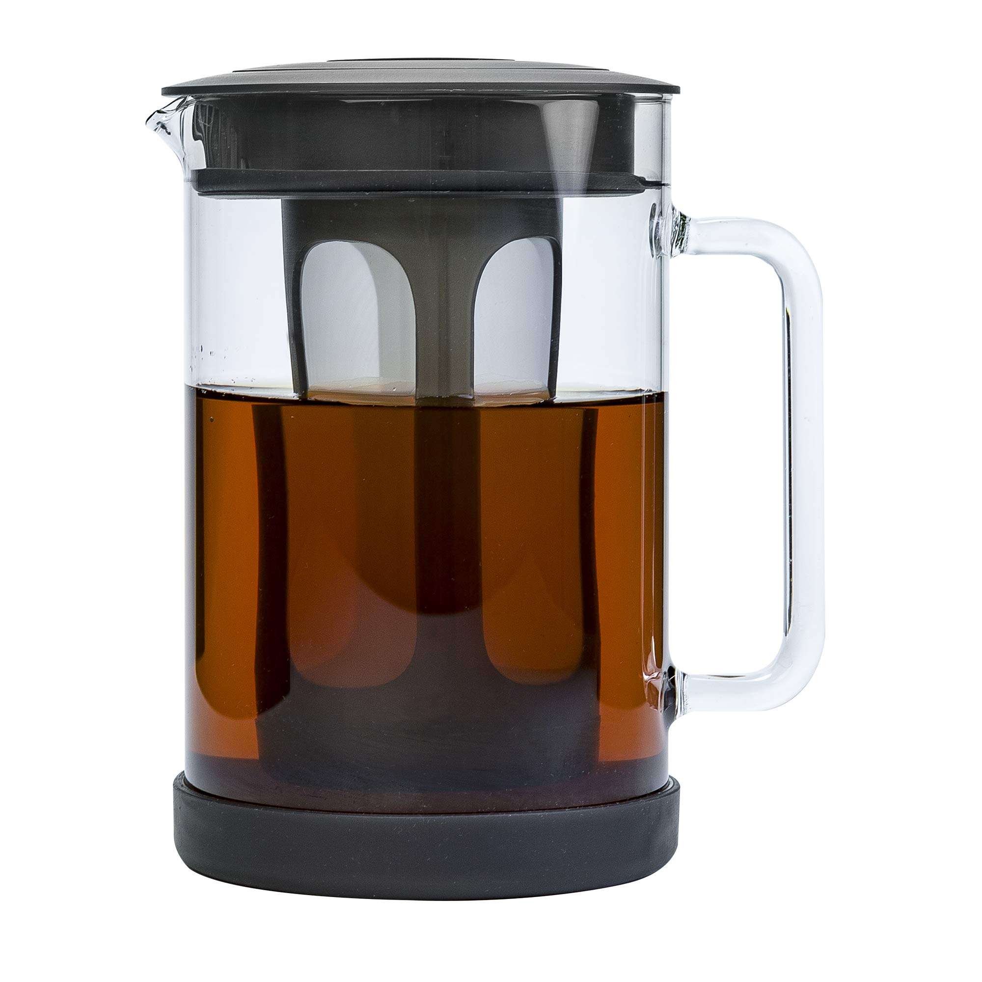 Primula Pace Cold Brew Iced Coffee Maker with Durable Glass Pitcher and Airtight Lid, Dishwasher Safe, Perfect 6 Cup Size, 1.6 Qt, Black 1