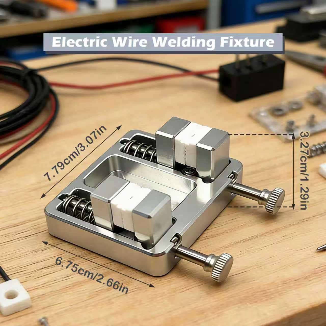Shgxjjnb Wire Soldering Clamp, Aluminum Soldering Clamp, Welding Soldering Station Wire Clamp Fixture Bracket Table, Adjustable Fixture Bracket, DIY Soldering Aid Tool 3