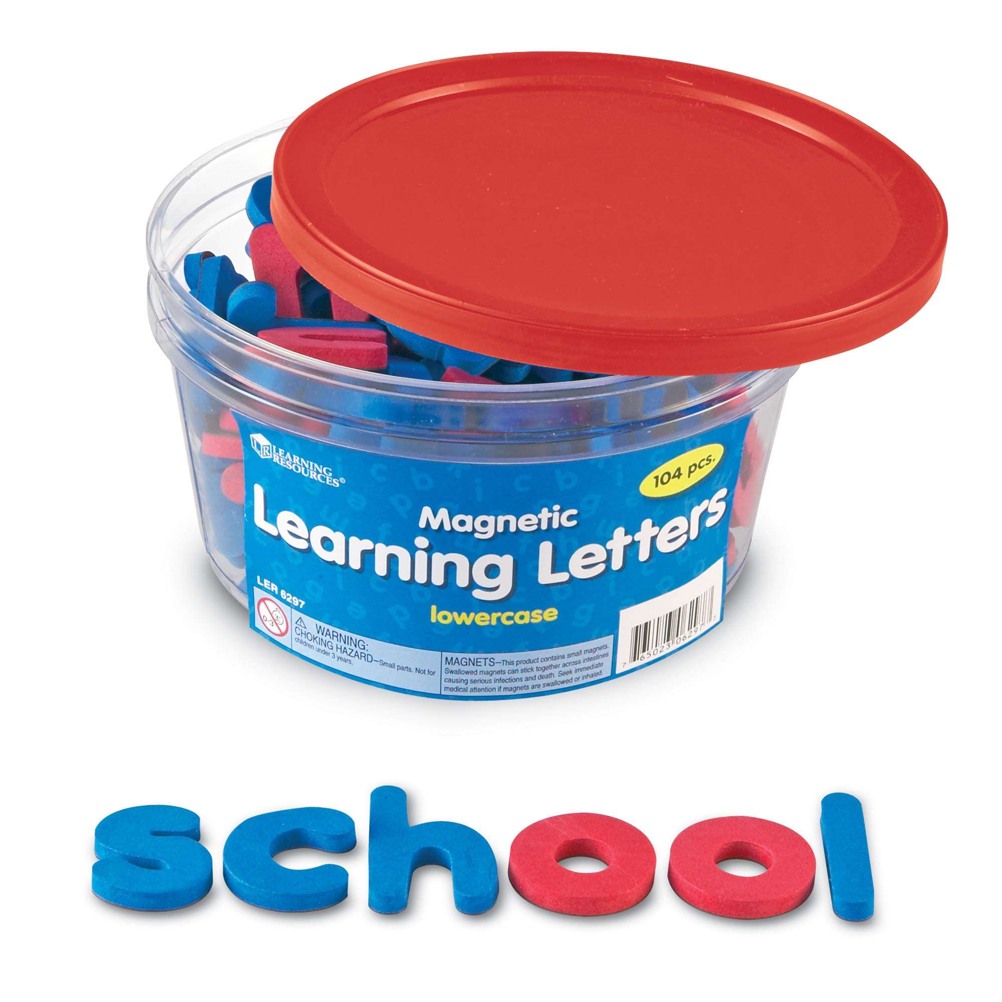 Learning Resources Magnetic Learning Letters -, 104 pcs, Ages 3+,Lowercase, Stick to Fridge,Back to School Supplies,Teacher Supplies 4