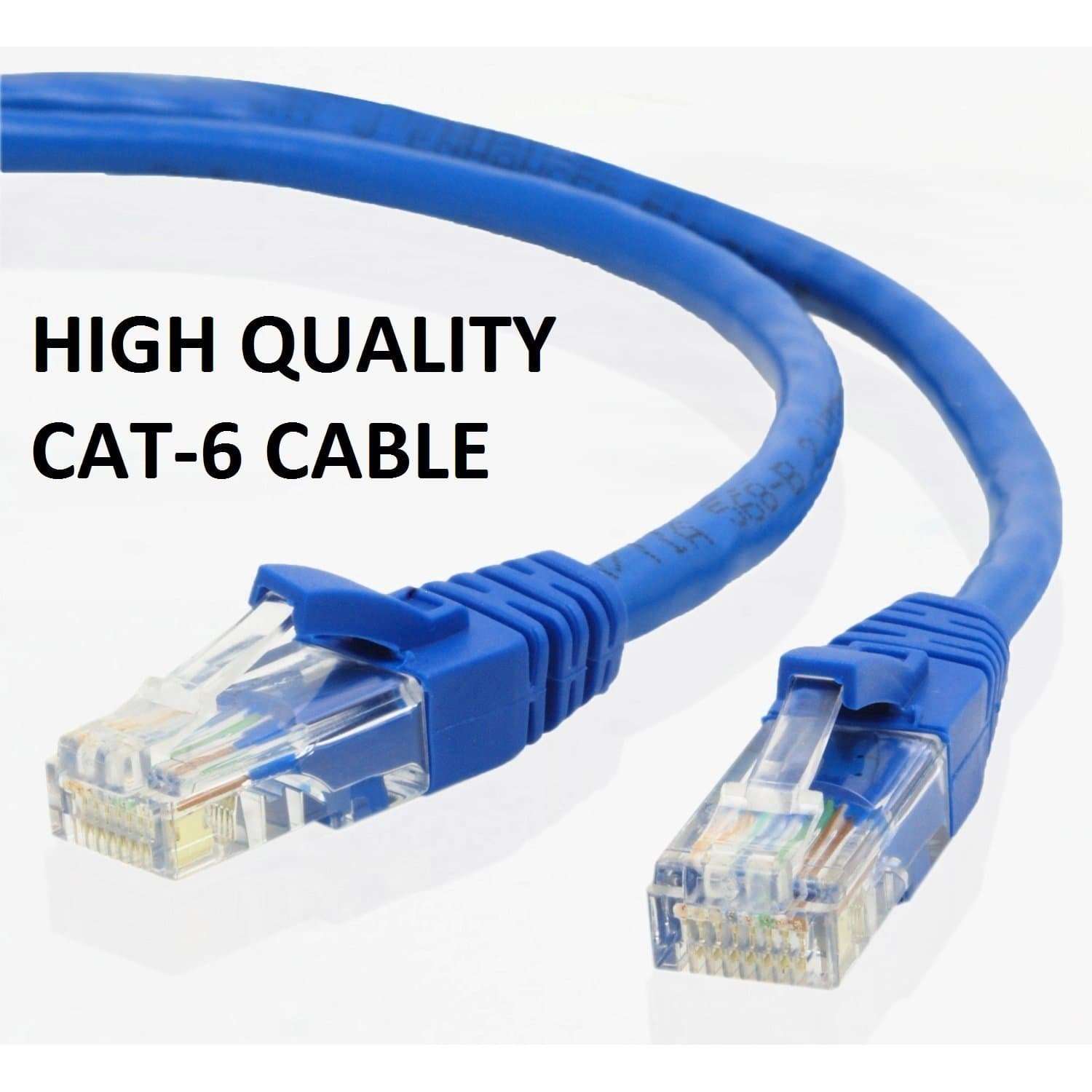 WOLFSTONE YELLOWFIN Cat-6 Ethernet Cable with RJ45 Connectors | for High Speed Wired LAN (5 metre) 3