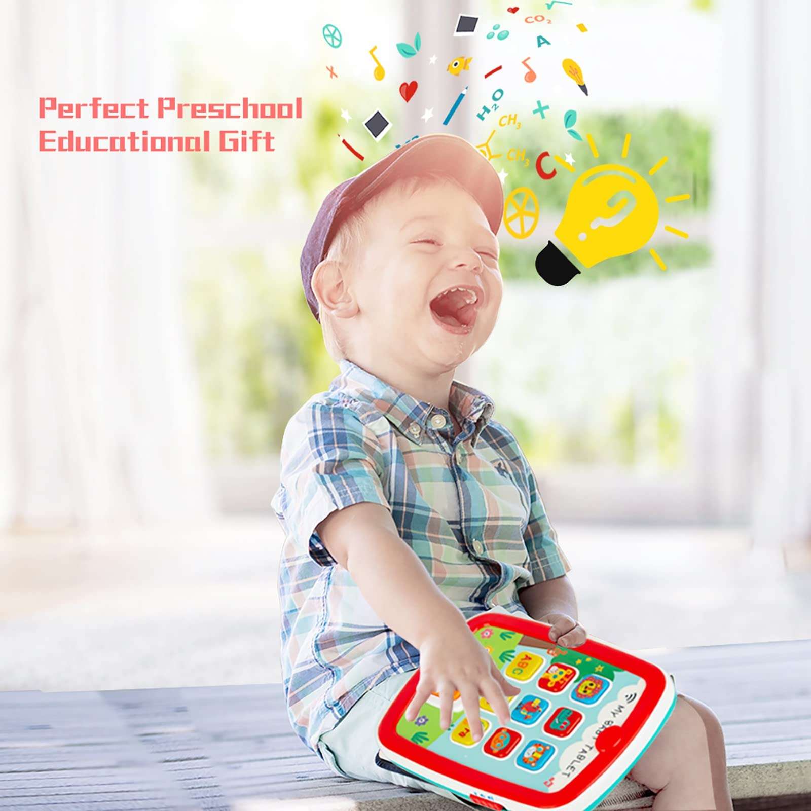 HISTOYE Baby Tablets - Musical Toys for 1-2 Year Olds, Educational ABC 123 Sounds Learning Toys 3