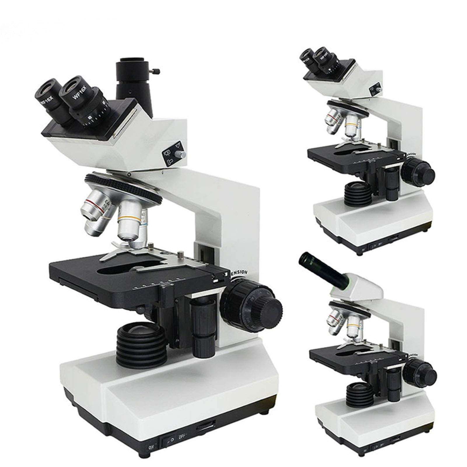 L-SHISM Microscopes Biological Microscope， LED 1600X Monocular Binocular Trinocular Microscope f/Laboratory Biological Research Observation for School Laboratory,Home Science Education 2