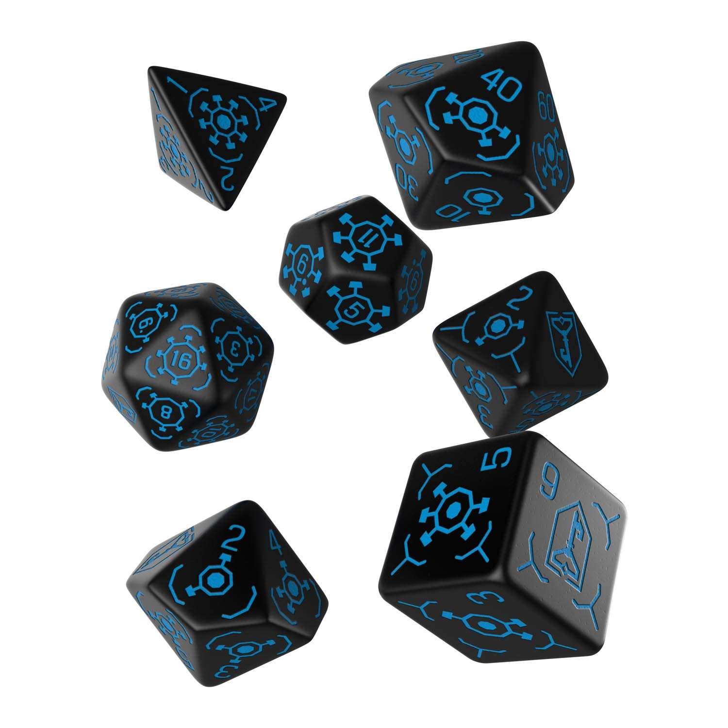 Q WORKSHOP Ingress Resistance 7 Polyhedral Pieces RPG Ornamented Dice Set 1