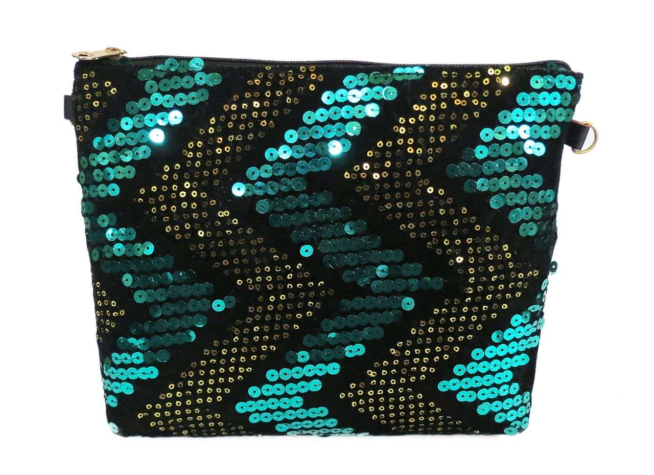 DN CREATION Sitara Sling Bag with Chain for Womens (Blue) 6