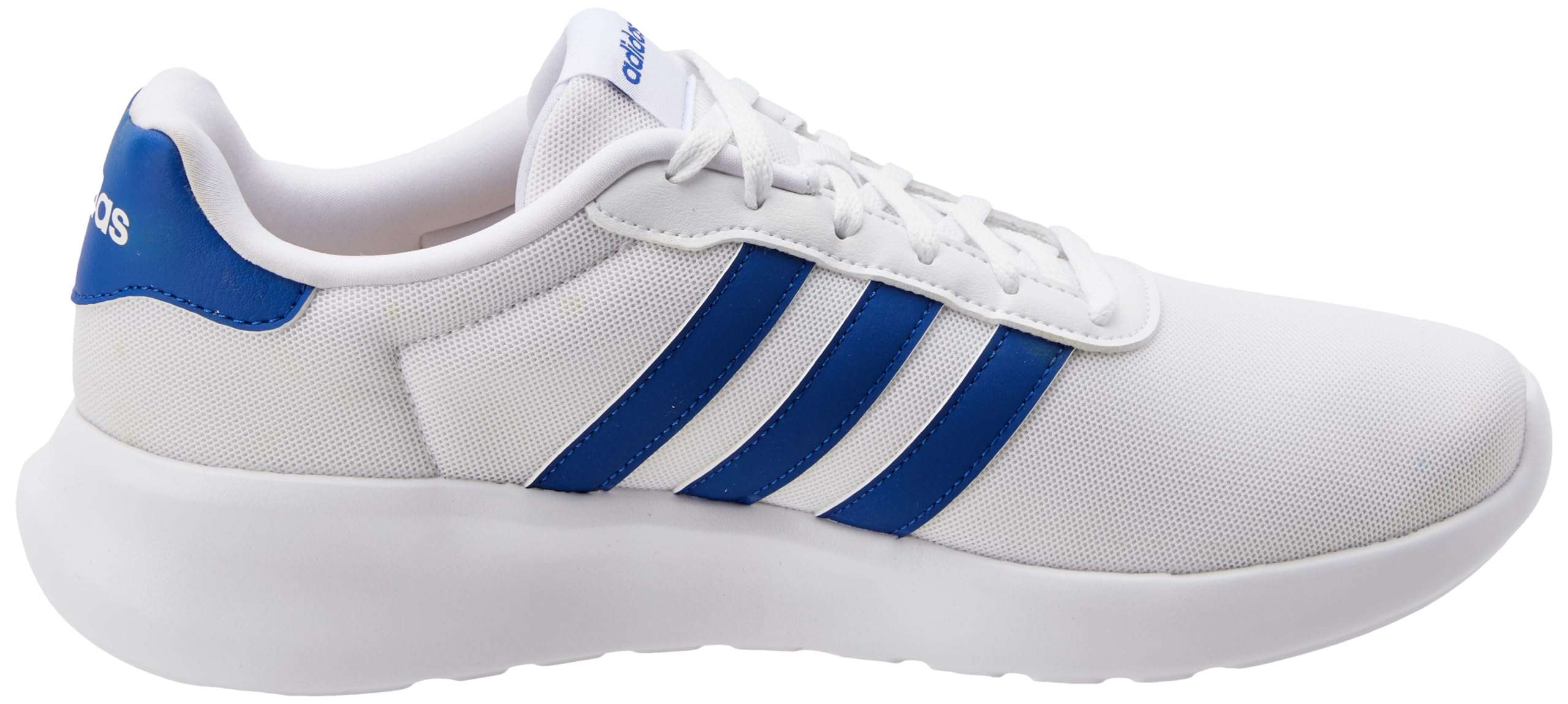 Adidas Men Synthetic LITE Racer 3.0 Running Shoes, FTWWHT/ROYBLU/FTWWHT, UK-7.5 4