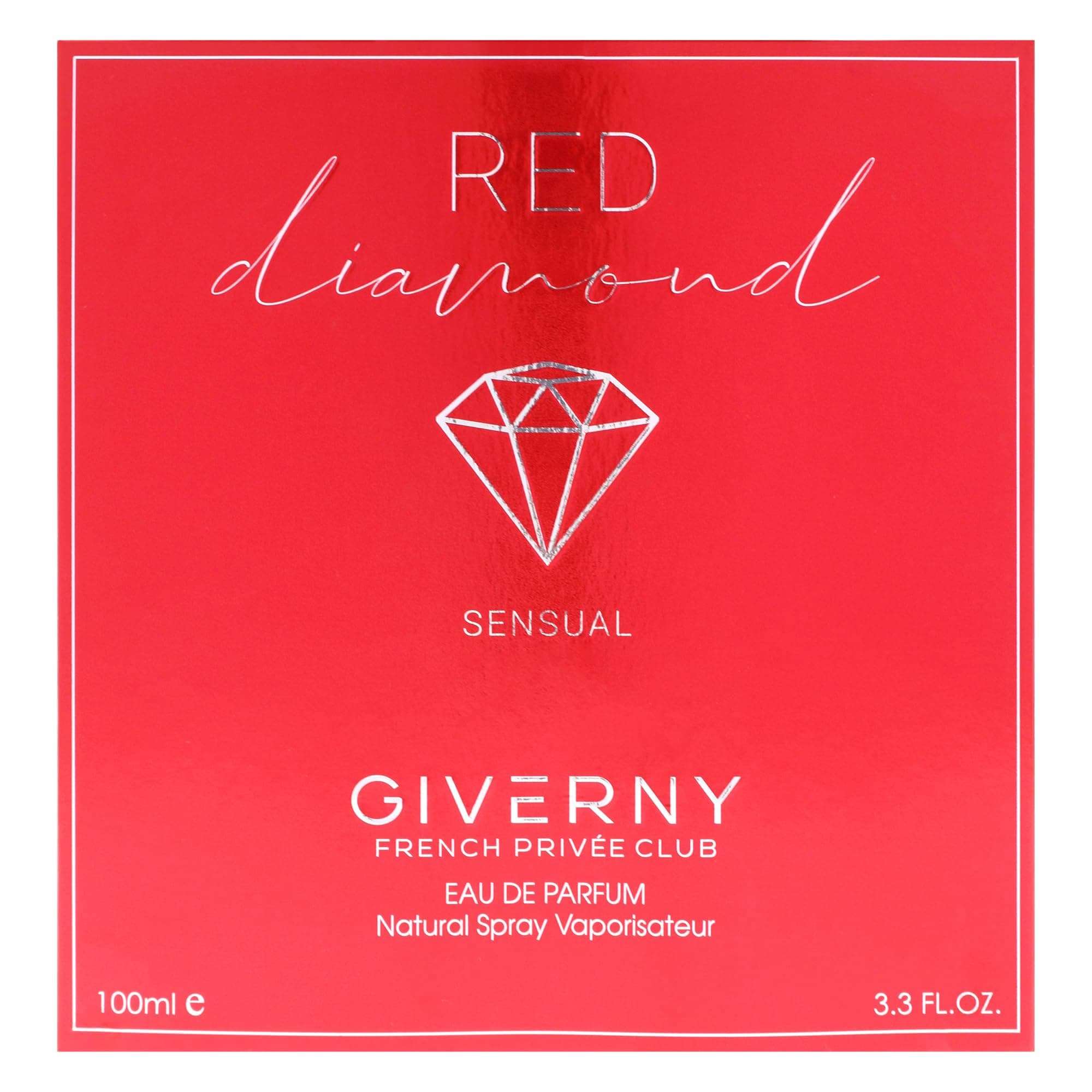 Giverny Red Diamond Eau De Parfum with fruity and floral Aldehyde, Long Lasting Fresh Grapefruit Fragrance for Women 100ml 6