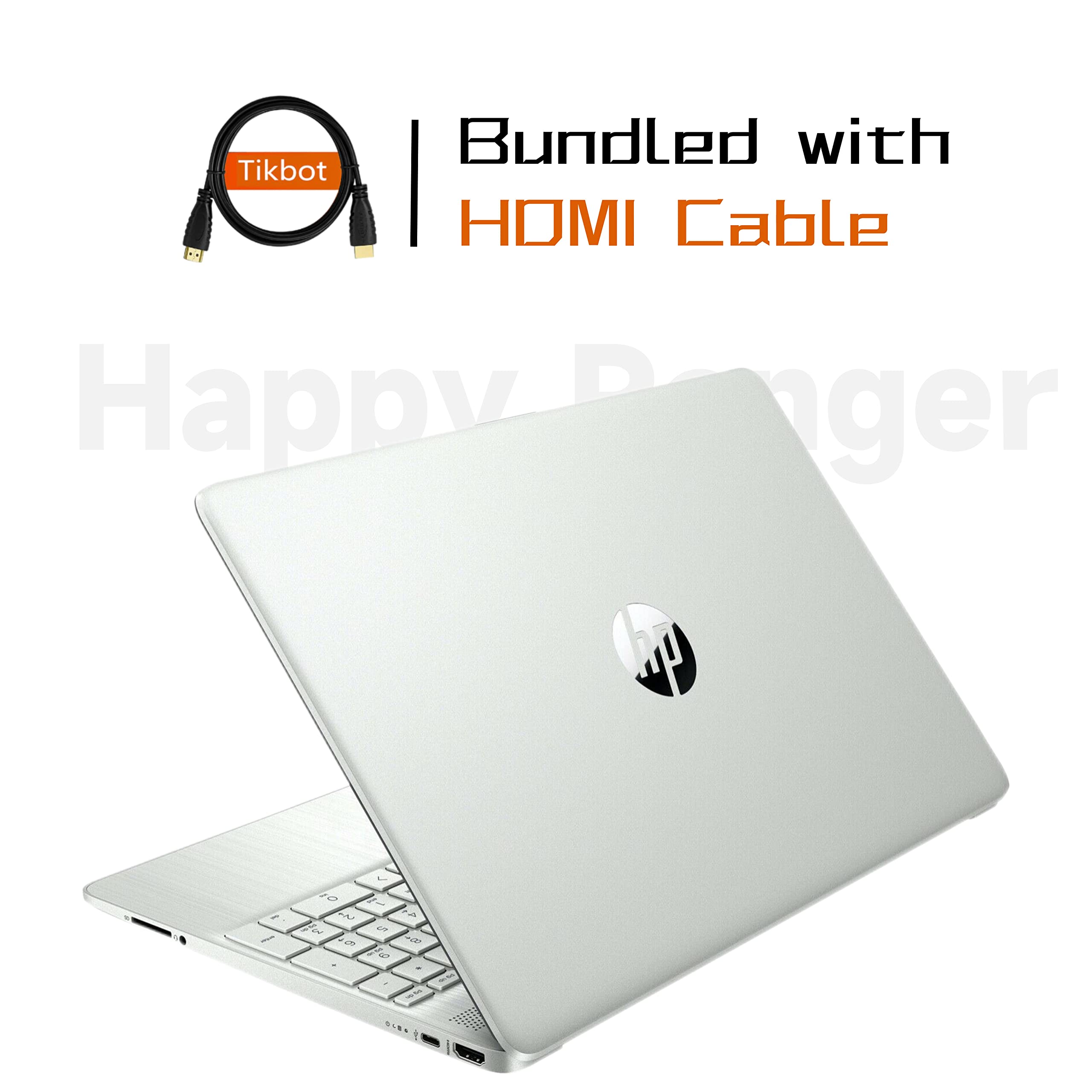 HP 2022 15.6" FHD IPS Laptop for Business & Student, 6-core AMD Ryzen 5 5500U, AMD Radeon Graphics, Win 11, HD Webcam, USB-C, Fast Charge, Silver (12GB RAM | 256GB PCIe SSD) 2