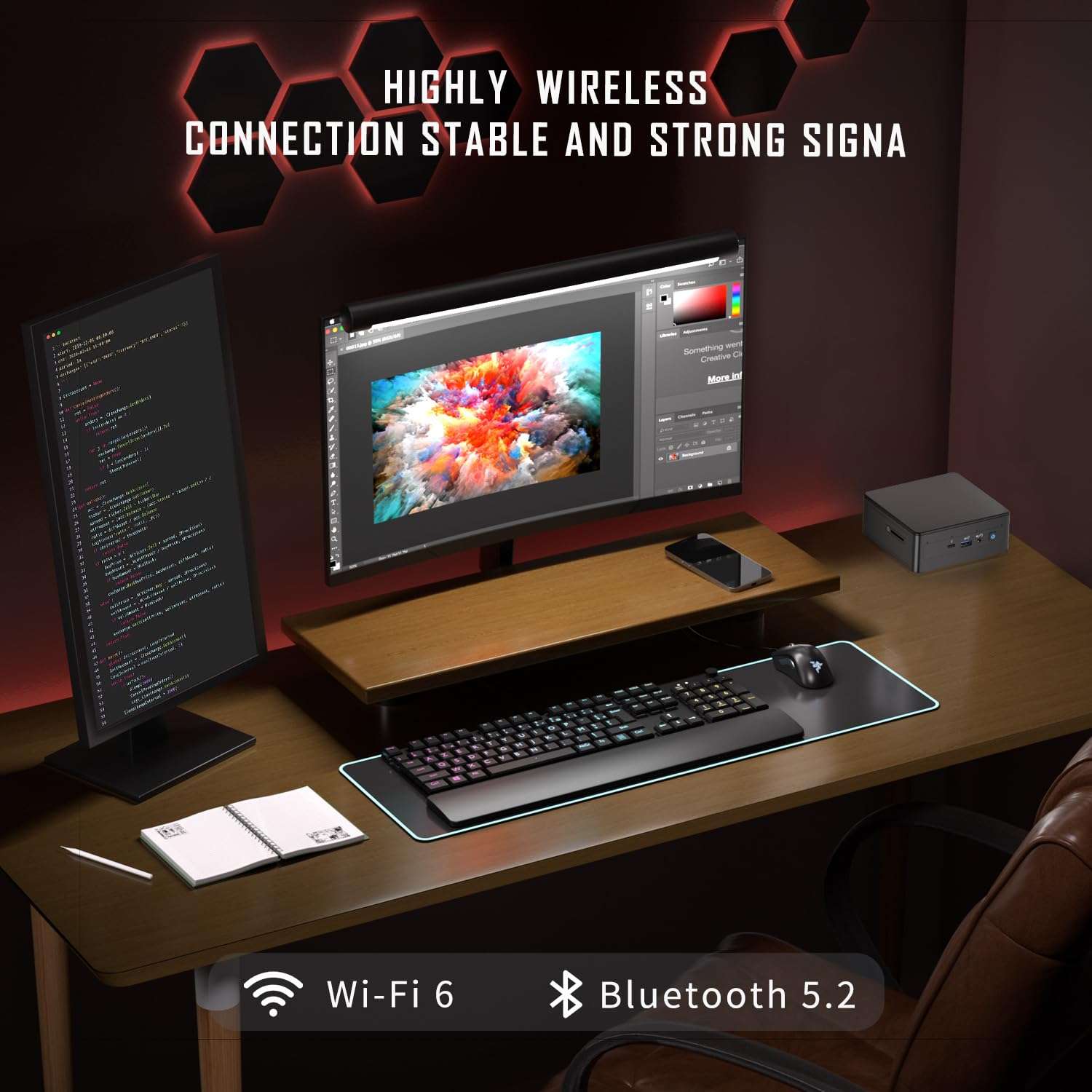 Intel Mini PC, Intel NUC 11 Barebone with Intel Core i7-1165G7(4C/8T, Up to 4.7 GHz), Intel Mini Comoputer Support 8K, Bluetooth 5.2, WIFI6, 2 x Thunderbolt 3, 1 x HDMI 2.0. NO SSD. NO RAM. NO OS. 3