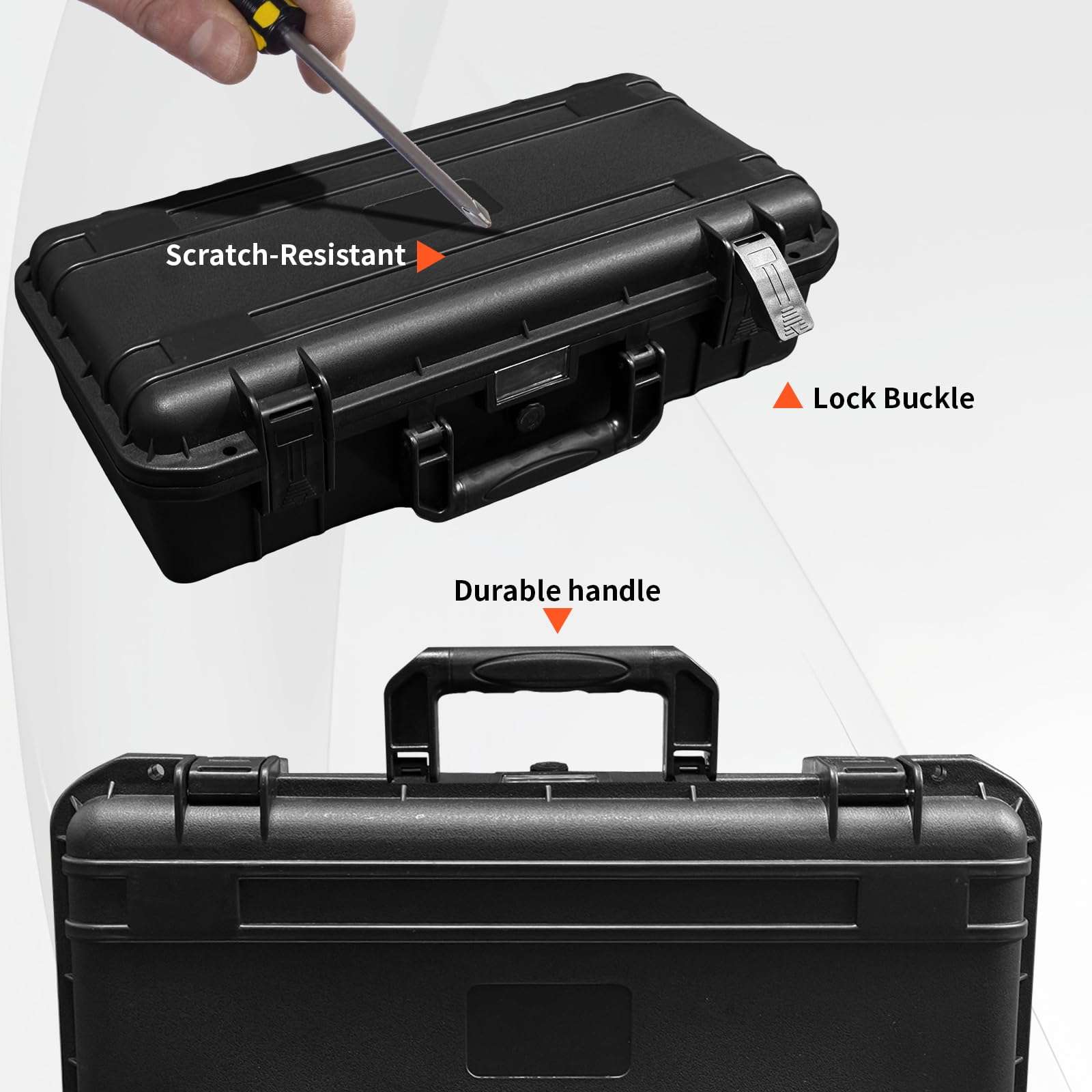 Hard Shell MIDI Controller Case for Ableton Move, Hard Shell Carrying Storage Case Equipped with Comfort Handle with Customizable Foam 4