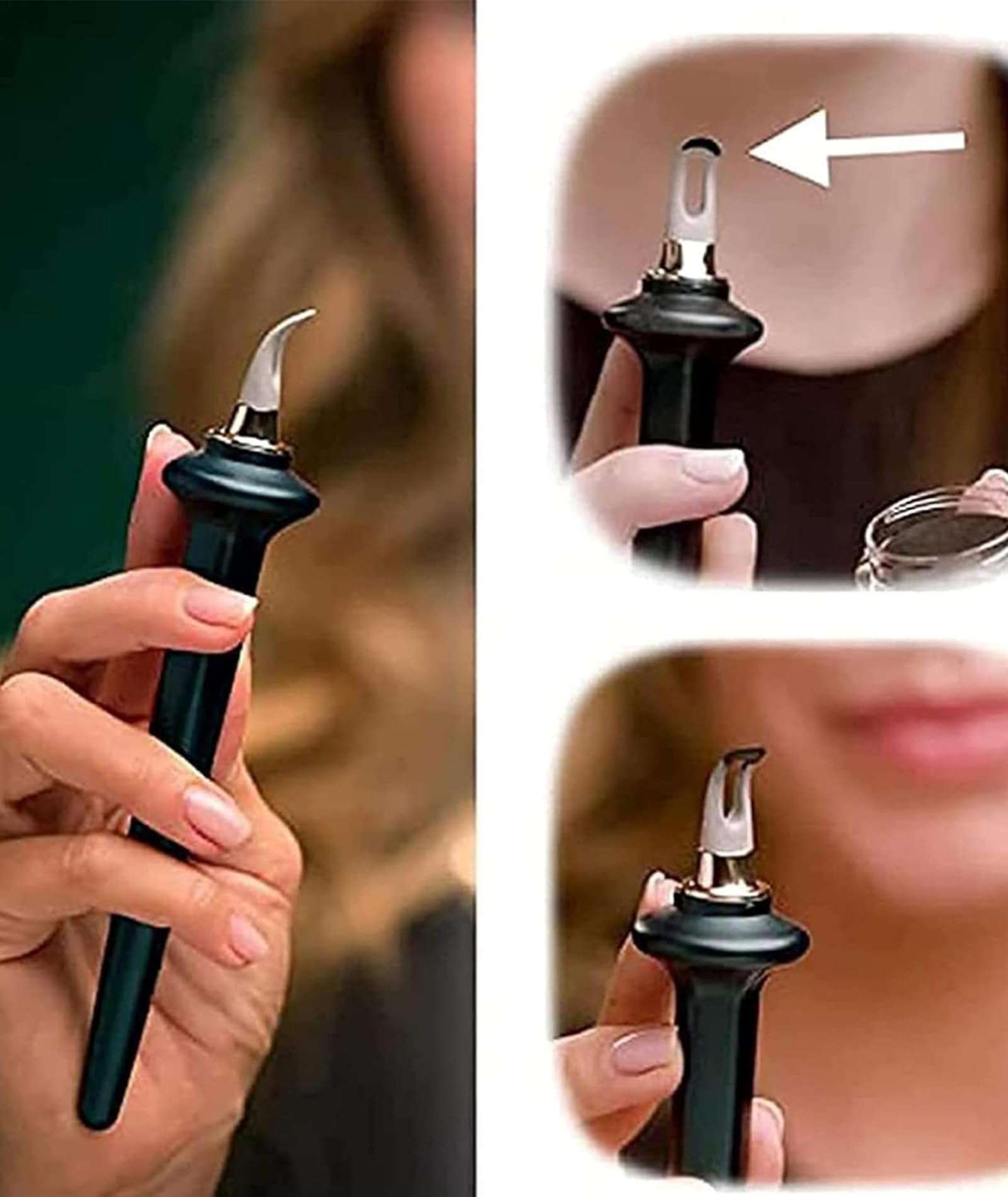 2PCS Eyeliner Brush, Eyeliner Tool Applicator, Smooth and Precise Application, Brushes (Black + Green), Ideal for Daily Makeup and Special Occasions 4