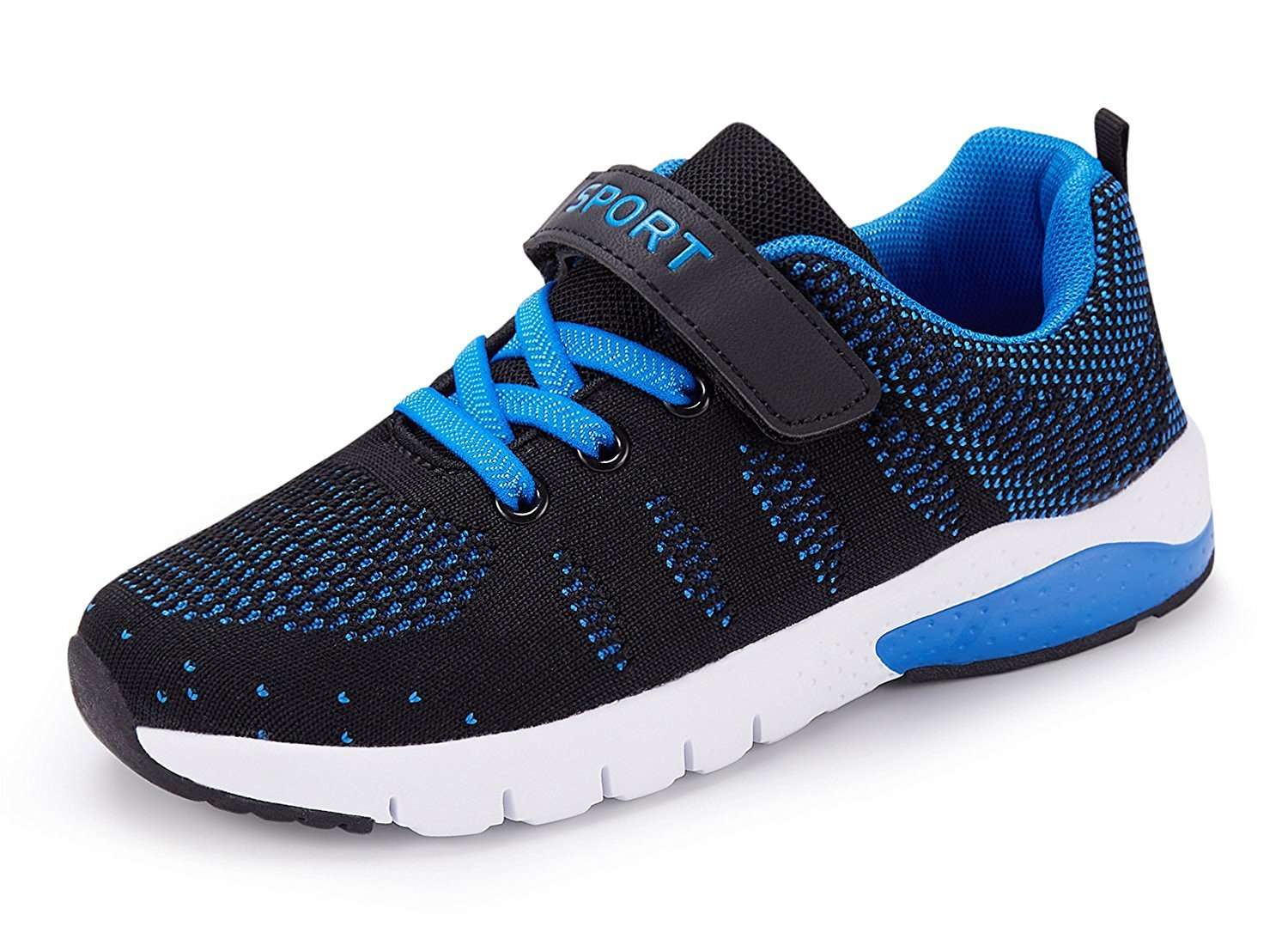 MAYZERO Kids Tennis Shoes Breathable Athletic Shoes Lightweight Walking Running Shoes Fashion Sneakers for Boys and Girls Blue
