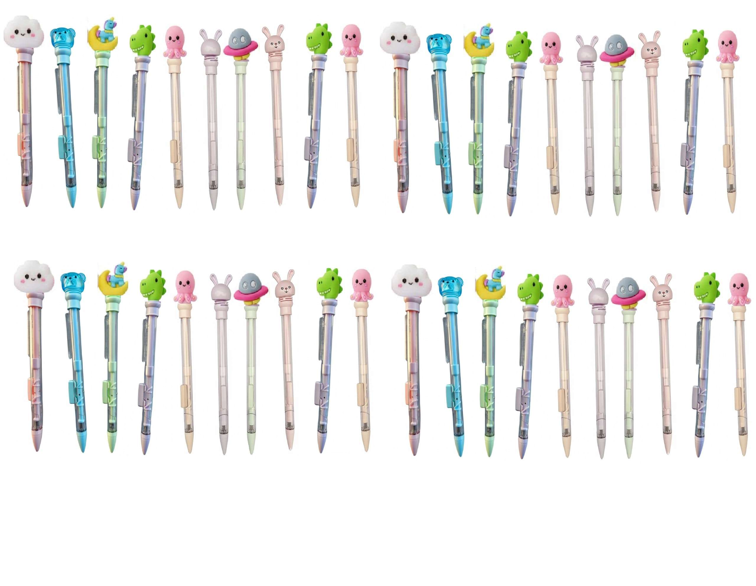 Birthday party Return gift Various themes cartoon mechanical .7 mm pen Pencil stationery | stationery for Boys, Girls kids children cradle cermony baby naming pack (40)