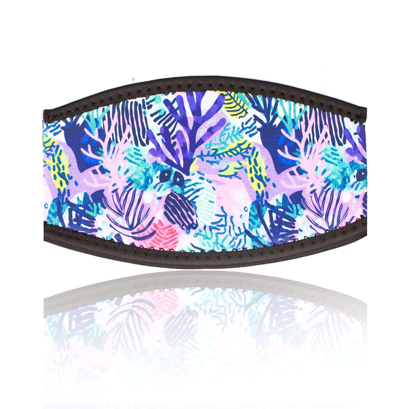 Diving Mask Slap Straps Cover Neoprene Creative Retro Swimming Goggles Glasses Strap Head Band Parts Accessories For Diving (colored coral) 1