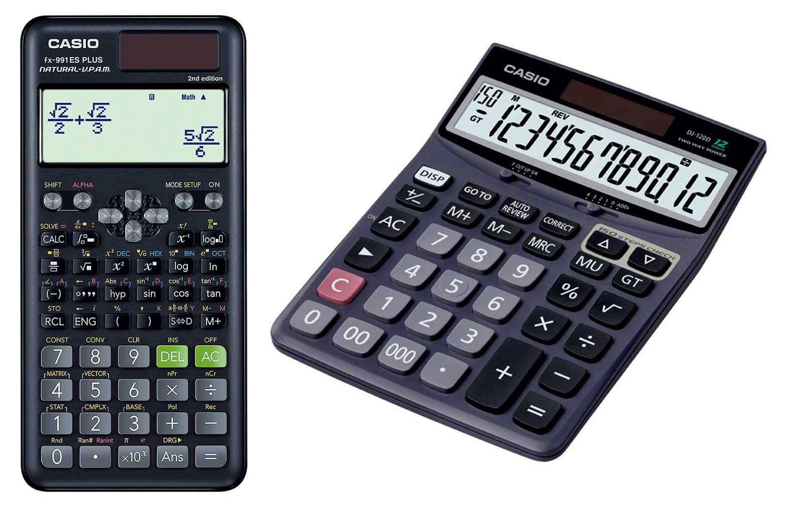 Casio FX-991ES Plus-2nd Edition Scientific Calculator & Casio Desktop Calculator