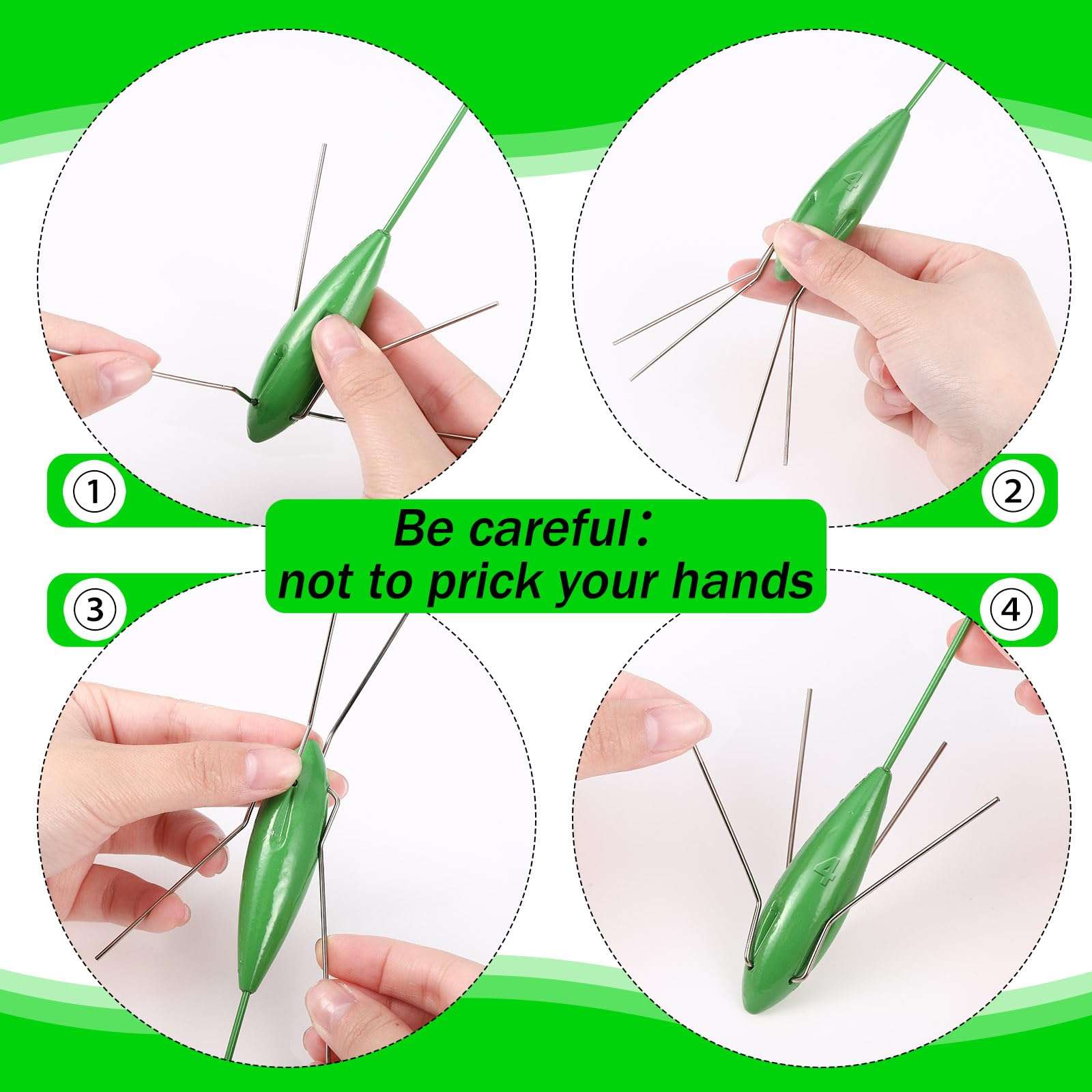 Libima 5 Pcs Sputnik Sinker Surf Fishing Saltwater Sand Spikes Spider Weights Long Tail Sputnik Fishing Catfish Weights for Sea Sand Ocean Beach, Green(Luminous,4 oz) 6