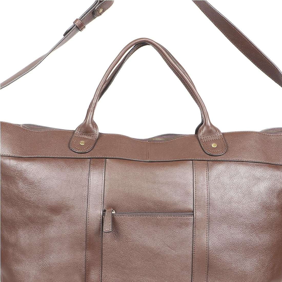 Hidesign Leather 63 cms Brown Travel Duffle (Parma) 5