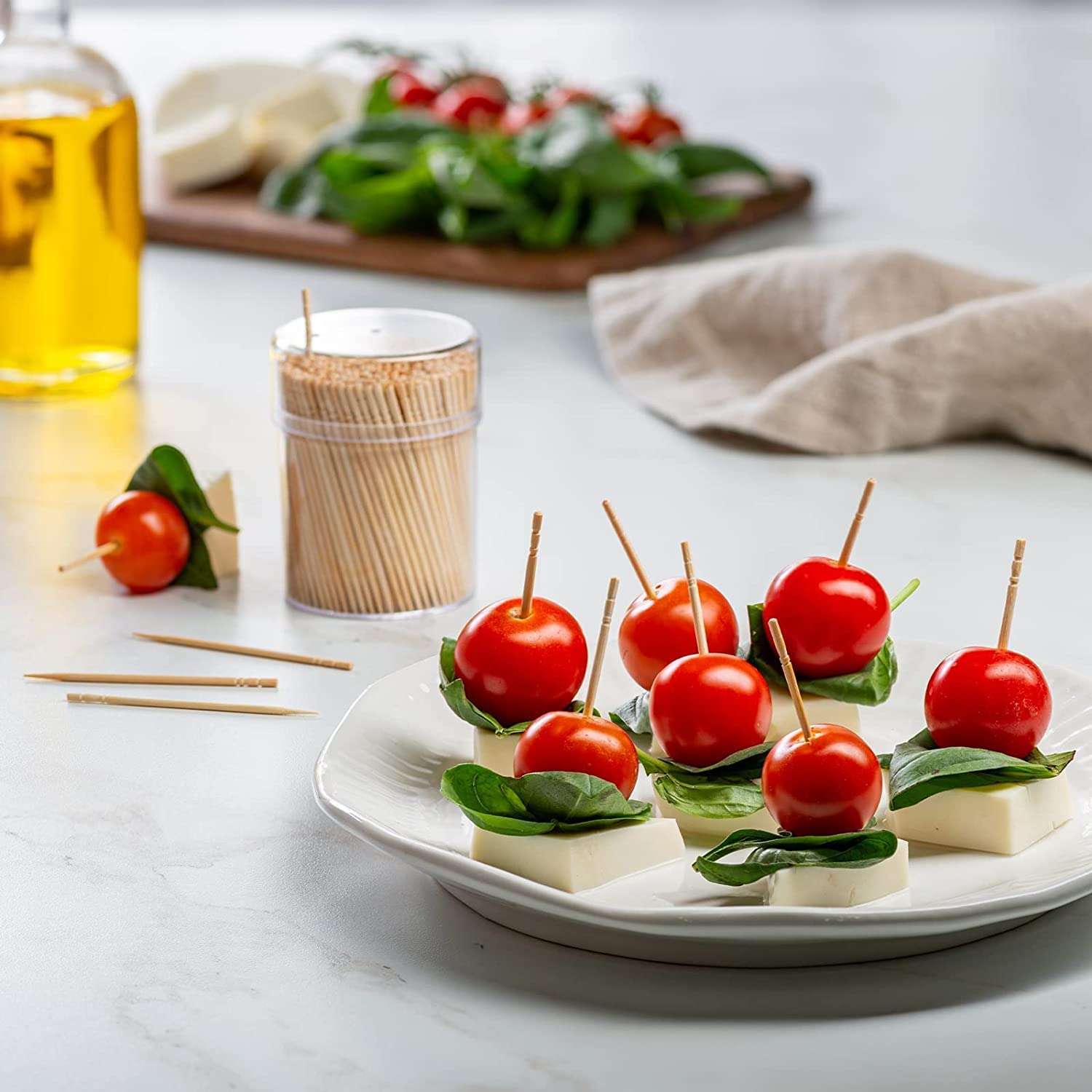 ibulet - Pack of 4 (400 Sticks) Wooden Tooth Pick Sticks |Tooth Pick Sticks| Craft Sticks Tooth Picks 4