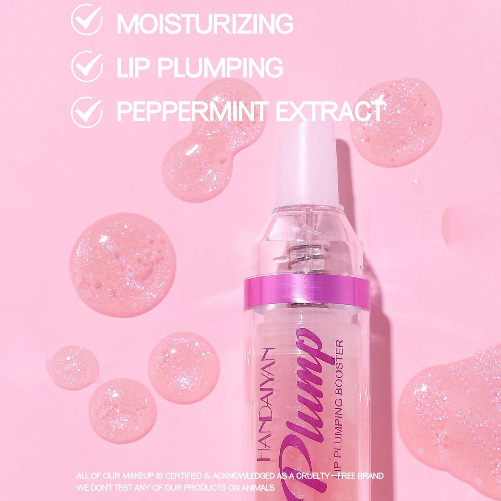 INHLUGLK Tudkun Lip Plumper, Tudkun Lip Plumping Gloss, Pretty & Plump Lip Plumping Gloss Bundle, Lip Plumping Booster Gloss, Natural Lip Plumping Oil (04+05+06) 5