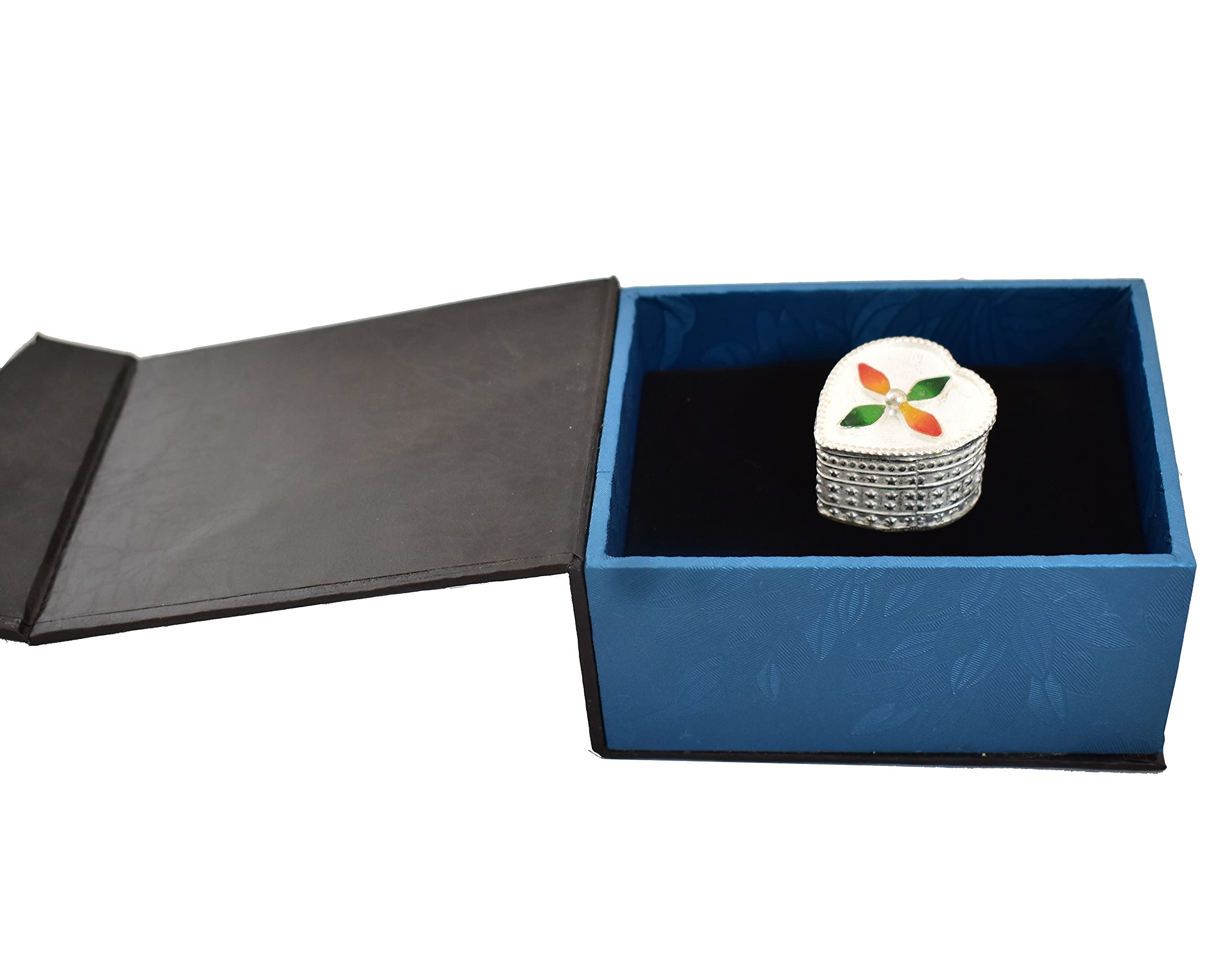 KMJ Pure Silver sindoor Box/dani for Women, kumkum/haldi Box, Pooja Items for Home (wt. 14.5 Grams) 5