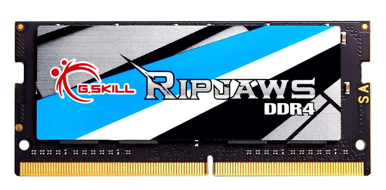 G.SKILL Ripjaws DDR4 SO-DIMM Series DDR4 RAM 8GB (1x8GB) 2400MT/s CL16-16-16-39 1.20V Unbuffered Non-ECC Notebook/Laptop Memory SO-DIMM (F4-2400C16S-8GRS) 1