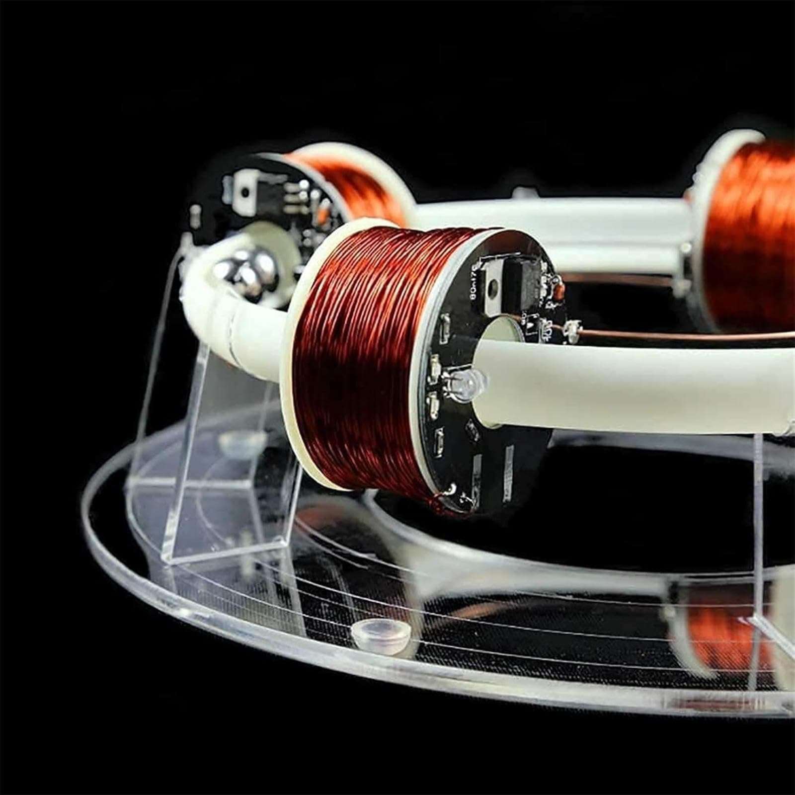 6 Coils Ring Electromagnetic Accelerator, Ring Accelerator Physics Teaching Experiment Model, Applicable to Classroom Teaching, Experiment Equipment, Desk Toy 6