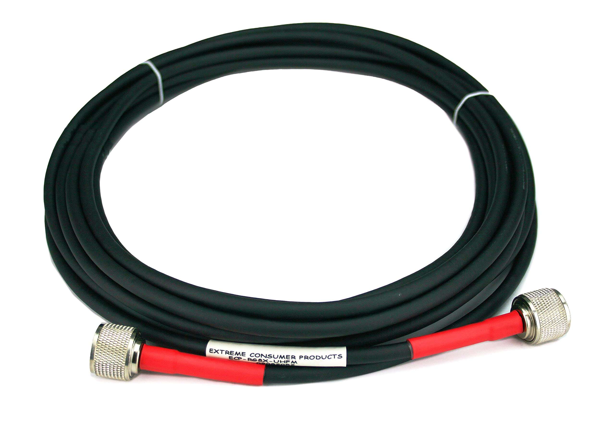 Extreme Consumer Products ECP Cable Experts RG-8X Coax Cable - 25 FT PL259 M/M Connectors - Heavy Duty Indoor/Outdoor Weatherproof Jumper Cables - CB, Ham Radio, Short Wave Radio - HF, VHF, UHF 2