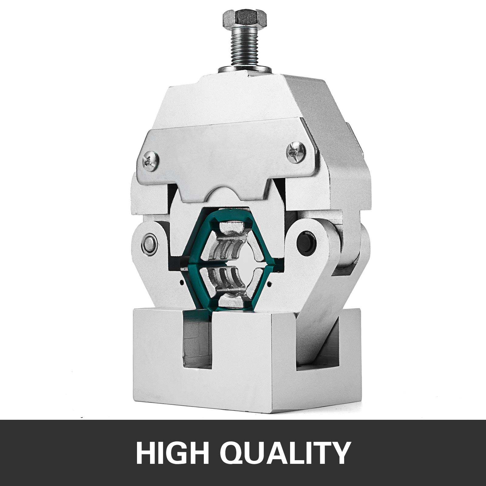 Mophorn Manually Operated AC Hose Crimper Hydra-Krimp 71550 Manual AC Hose Crimper Kit Air Conditioning Repair Handheld AC Hose Crimping Tool with 4 Dies 3