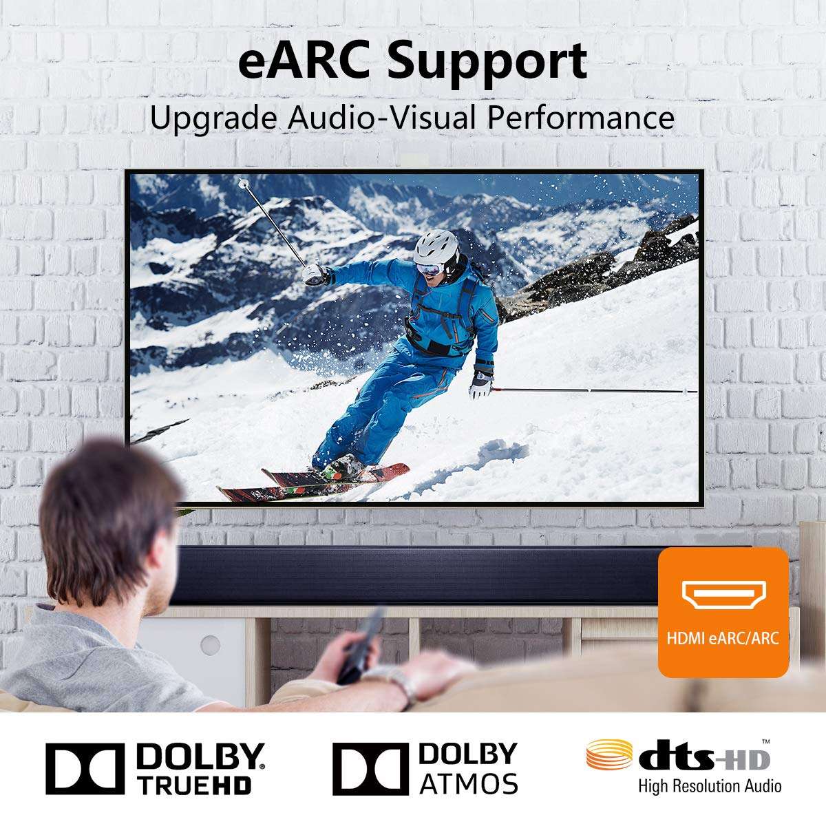 FURUI 8K Fiber HDMI Cable 33ft, Fiber Optic HDMI 2.1 Cable 8K@60Hz,4K@120Hz, 48Gbps, Dynamic HDR, eARC Compatible with RTX 3080/3090 Xbox Series X PS5 Denon AV Receiver LG Samsung Sony TV 6