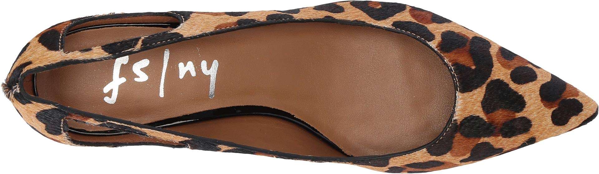 French Sole Courtney2 Heel Beige Leopard Haircalf 6 M 3