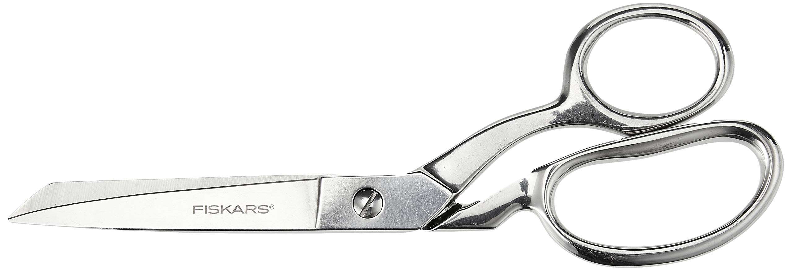 Fiskars Forged Scissors - 8" Stainless Steel - Paper and Fabric Scissors for Office, Arts, and Crafts - Silver 2