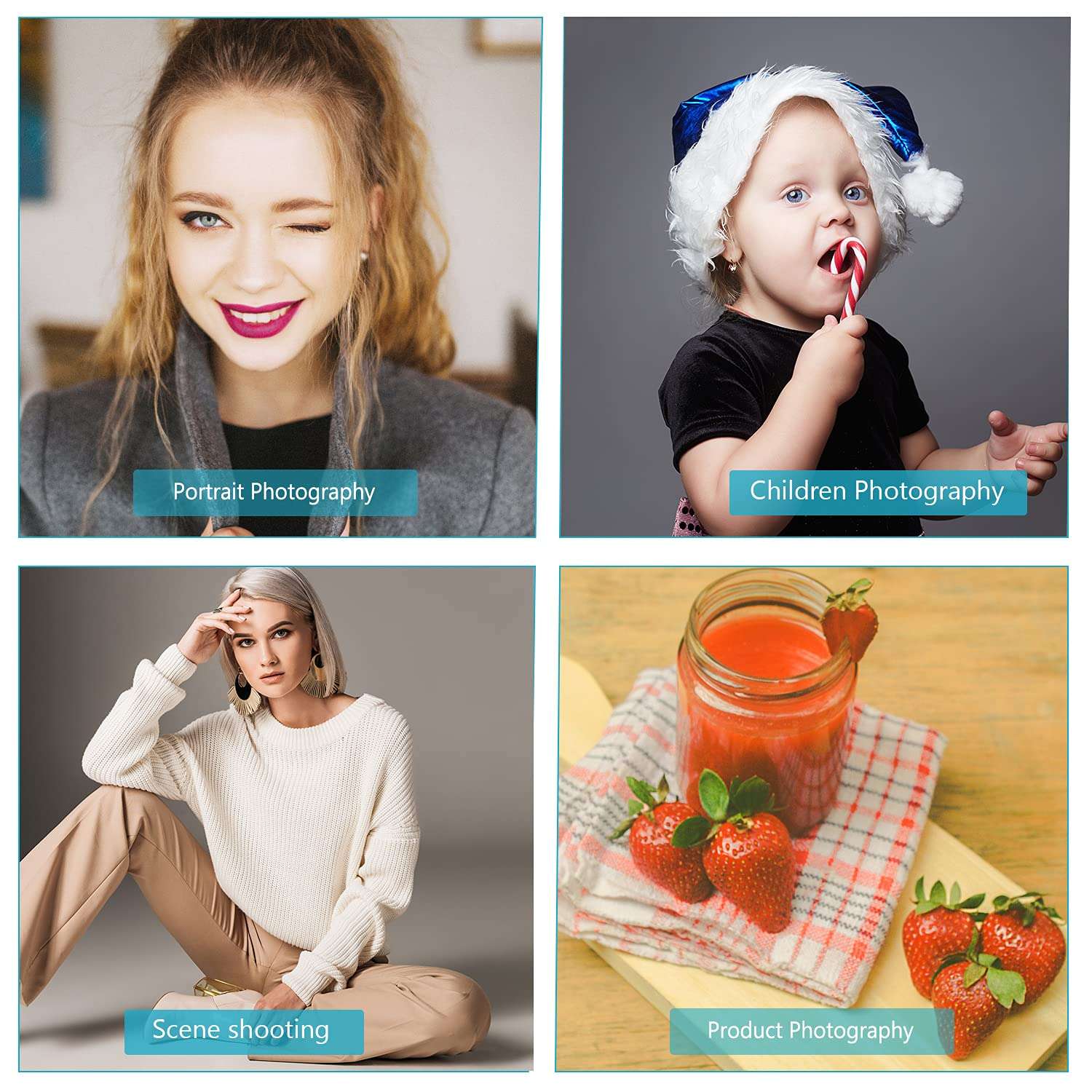 Neewer T100 Softer SMD LED Video Light Lighting Kit: Bi-Color 3200K-5600K Dimmable Ultra Thin LED Panel with 2600mAh Li-ion Battery and USB Charger for Children Portrait Product Studio Photography 6